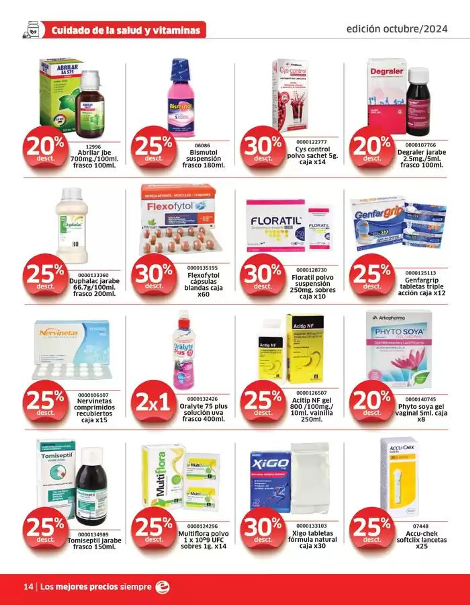 Catalogo de Farmacias Económicas Octubre  2 de octubre al 31 de octubre 2024 - Pag 14