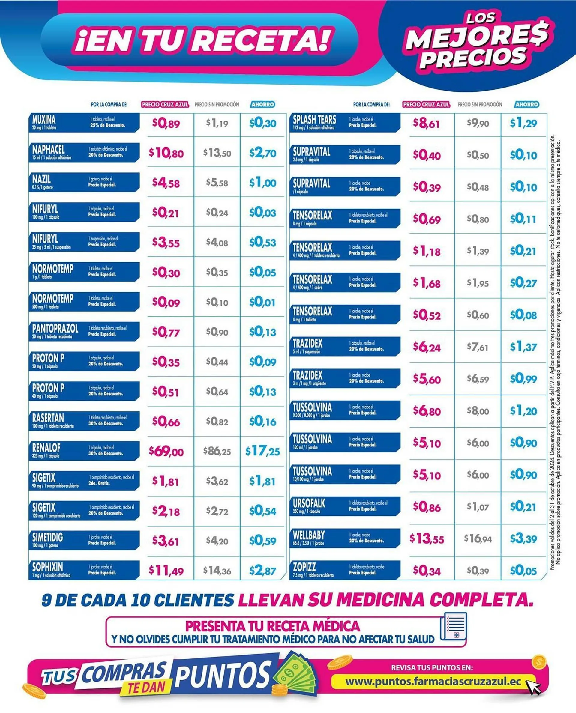 Catalogo de Catálogo Farmacias Cruz Azul 15 de octubre al 31 de octubre 2024 - Pag 25