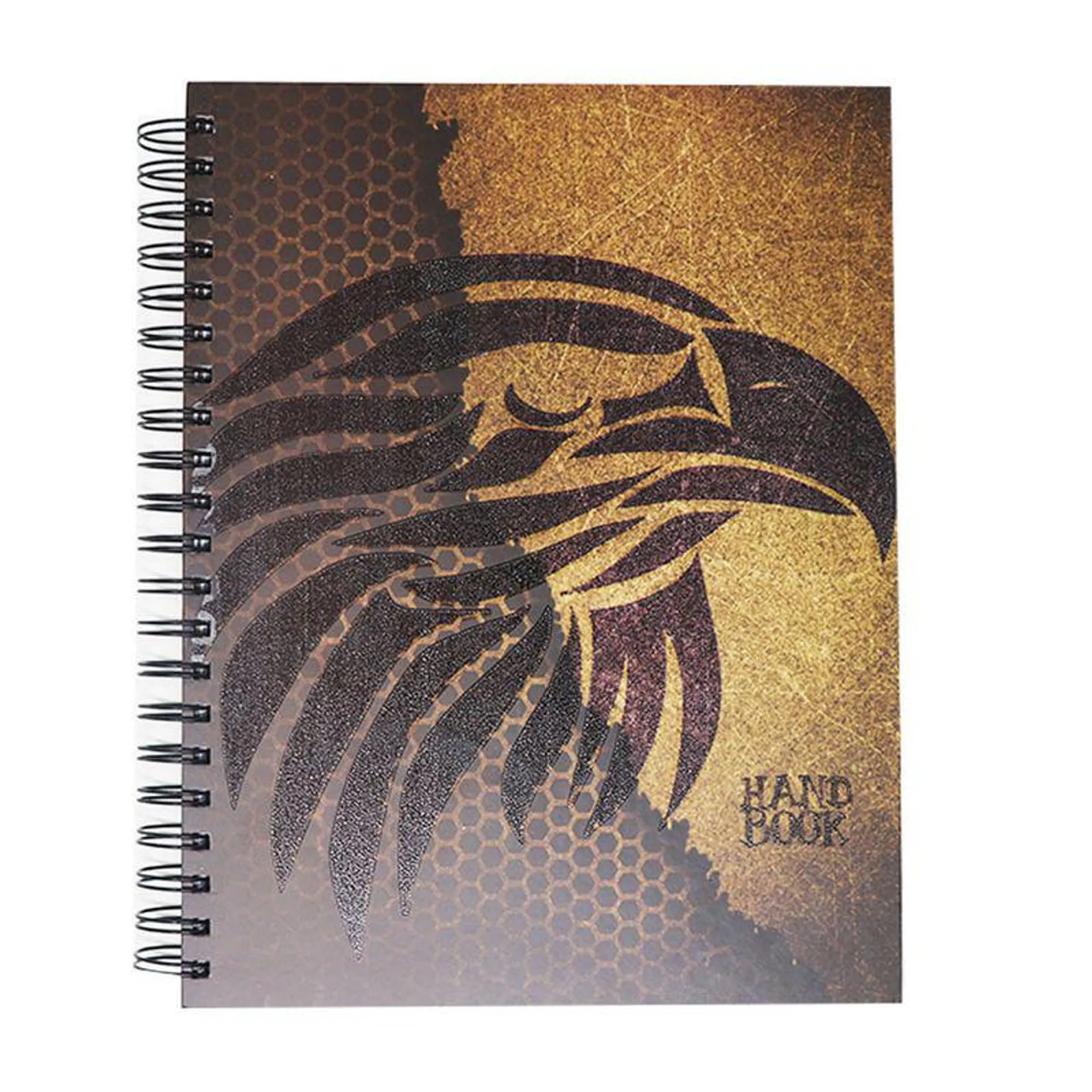 Cuaderno Espiral A4 200hjs Cuadros Pasta Dura Hand Book