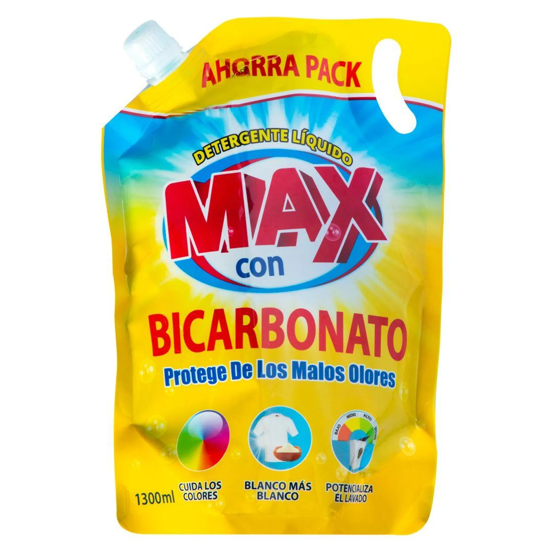 Detergente Líquido Max con Bicarbonato Doypack 1.3L