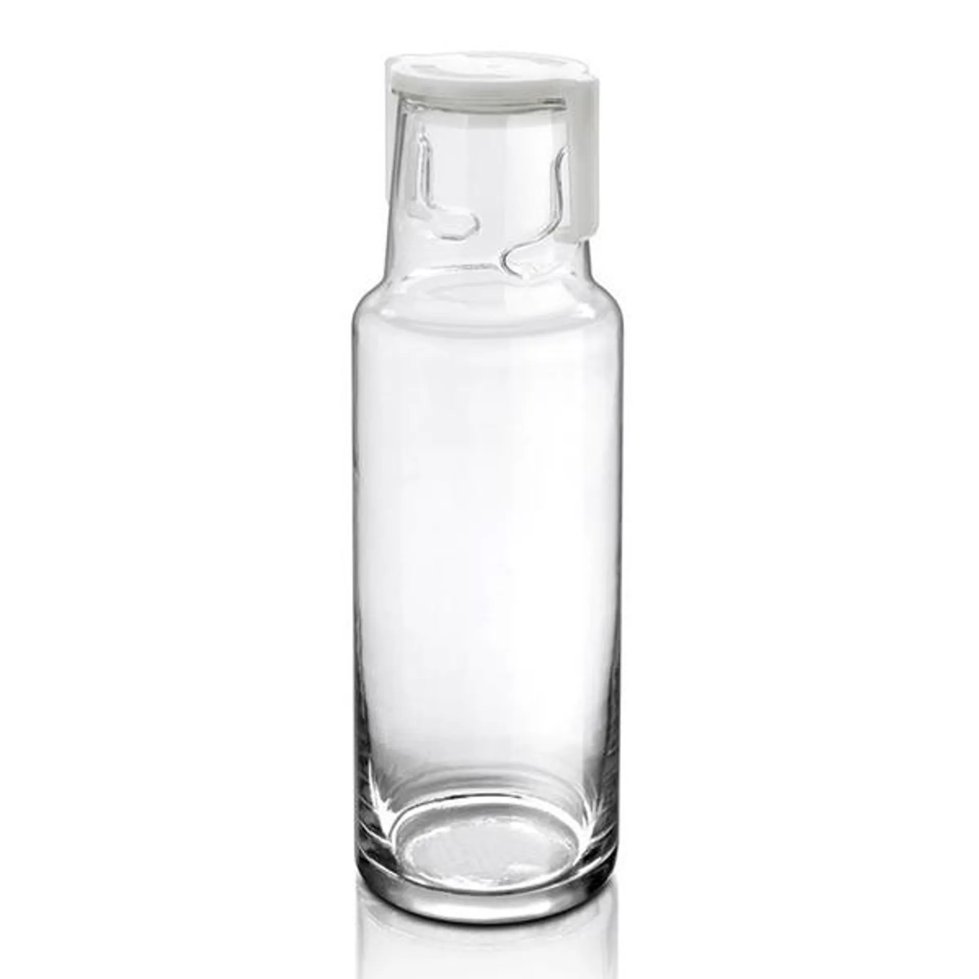 Botella de vidrio Fenice 1100 ml con tapa blanca