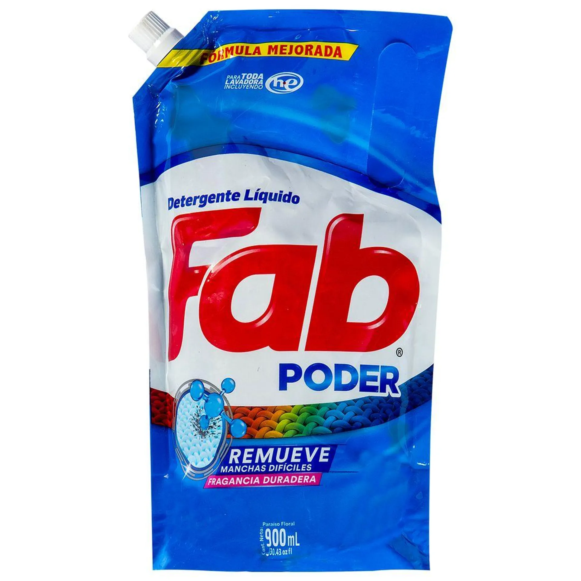 Detergente Líquido Fab Doypack 900ml