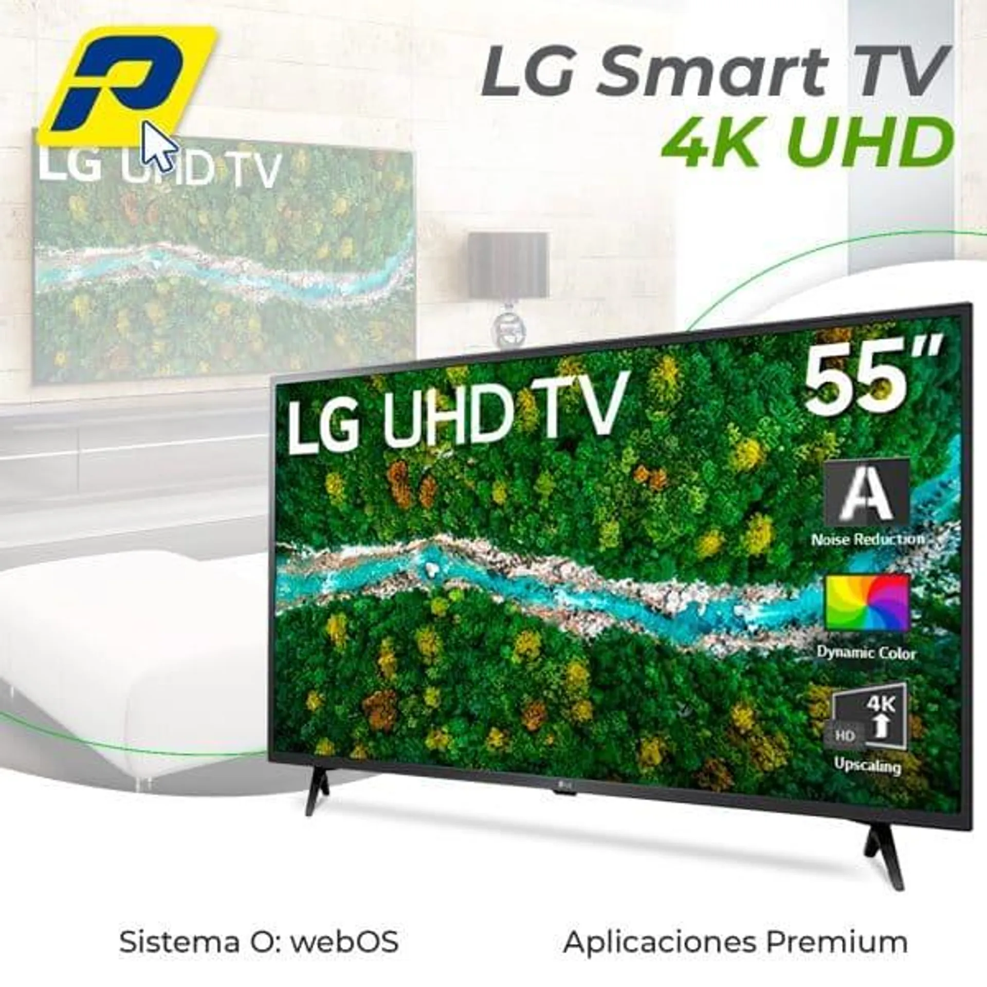 TELEVISOR LG 55 Pulgadas 55up7670 4k Hdr Smart Led Tv Con Ai Thinq