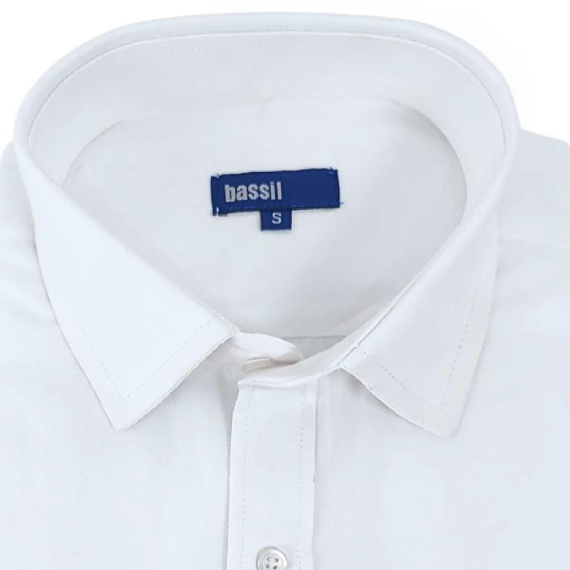 CAMISA BLANCA MANGA LARGA CON TEXTURA ESPINA DE PESCADO