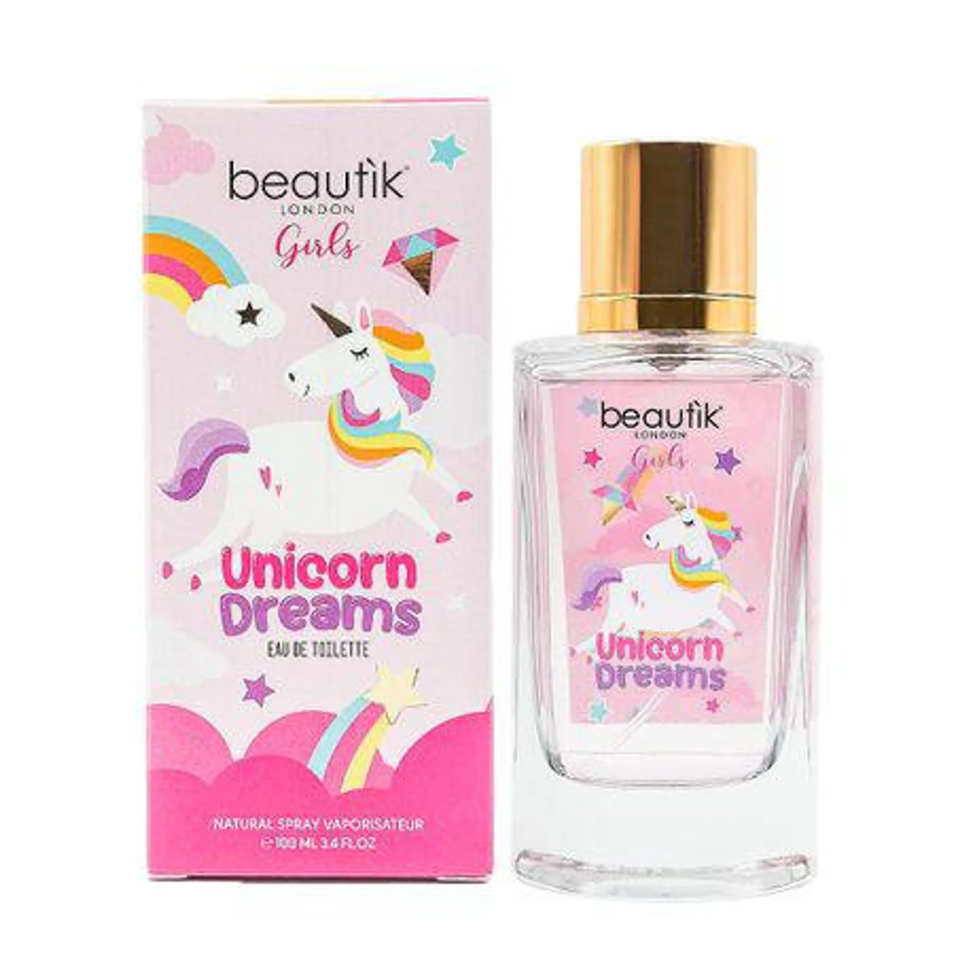 Eau de Toilette Unicorn Dreams Beautìk for Girls 100ml