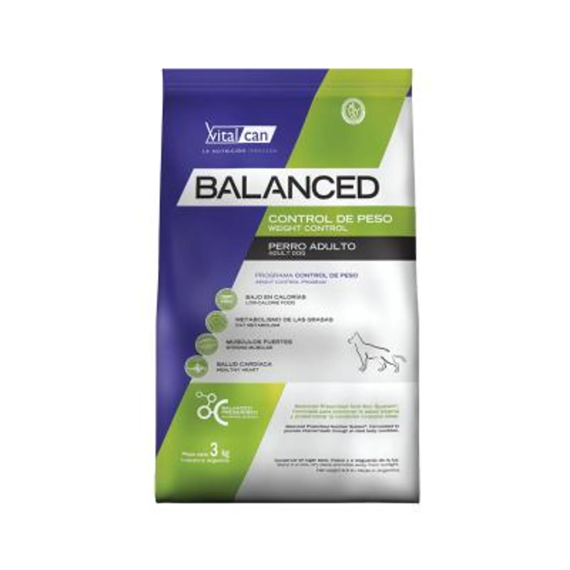 VITALCAN BALANCED PERRO ADULTO CONTROL DE PESO