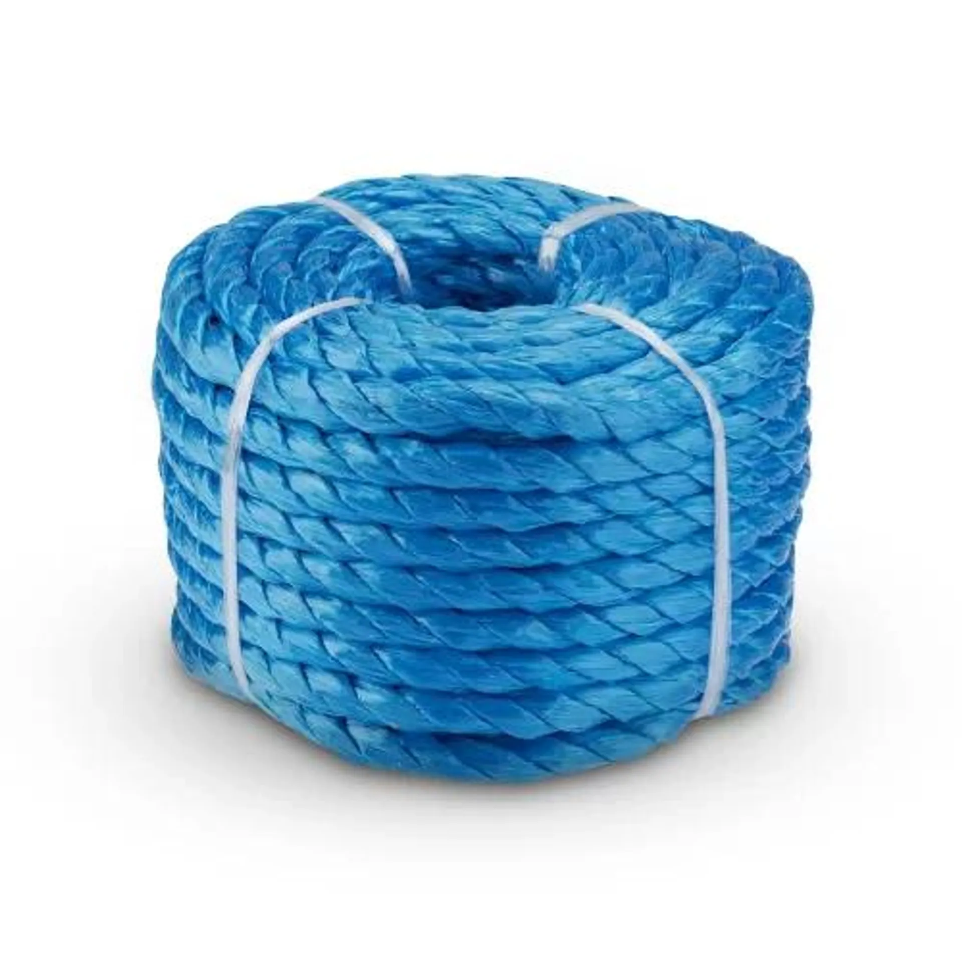 CUERDA PP TORCIDA 5/8 X15M AZUL ROLLO