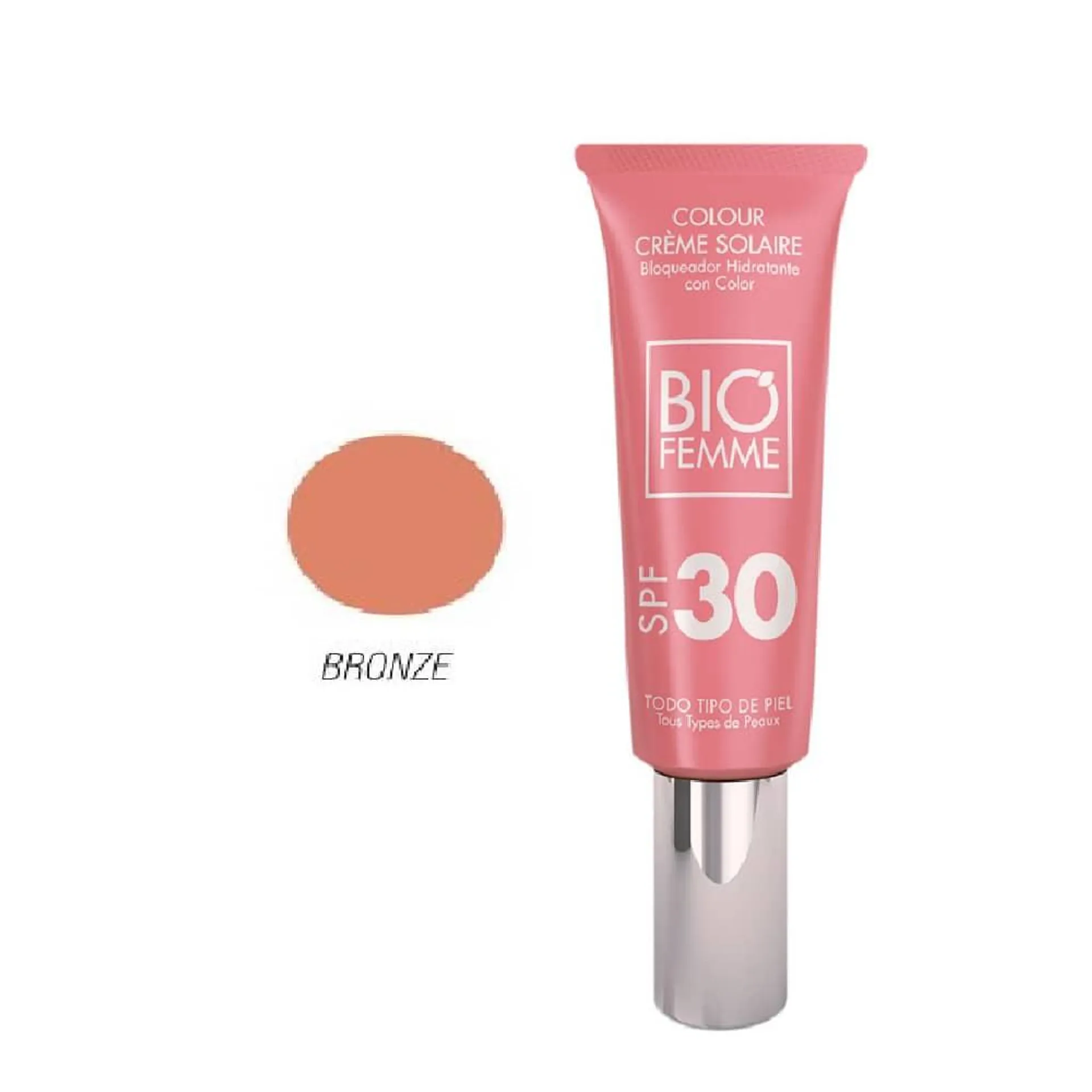 BLOQUEADOR HIDRATANTE CON COLOR SPF 30 50ml(Biofemme) (Mujer)