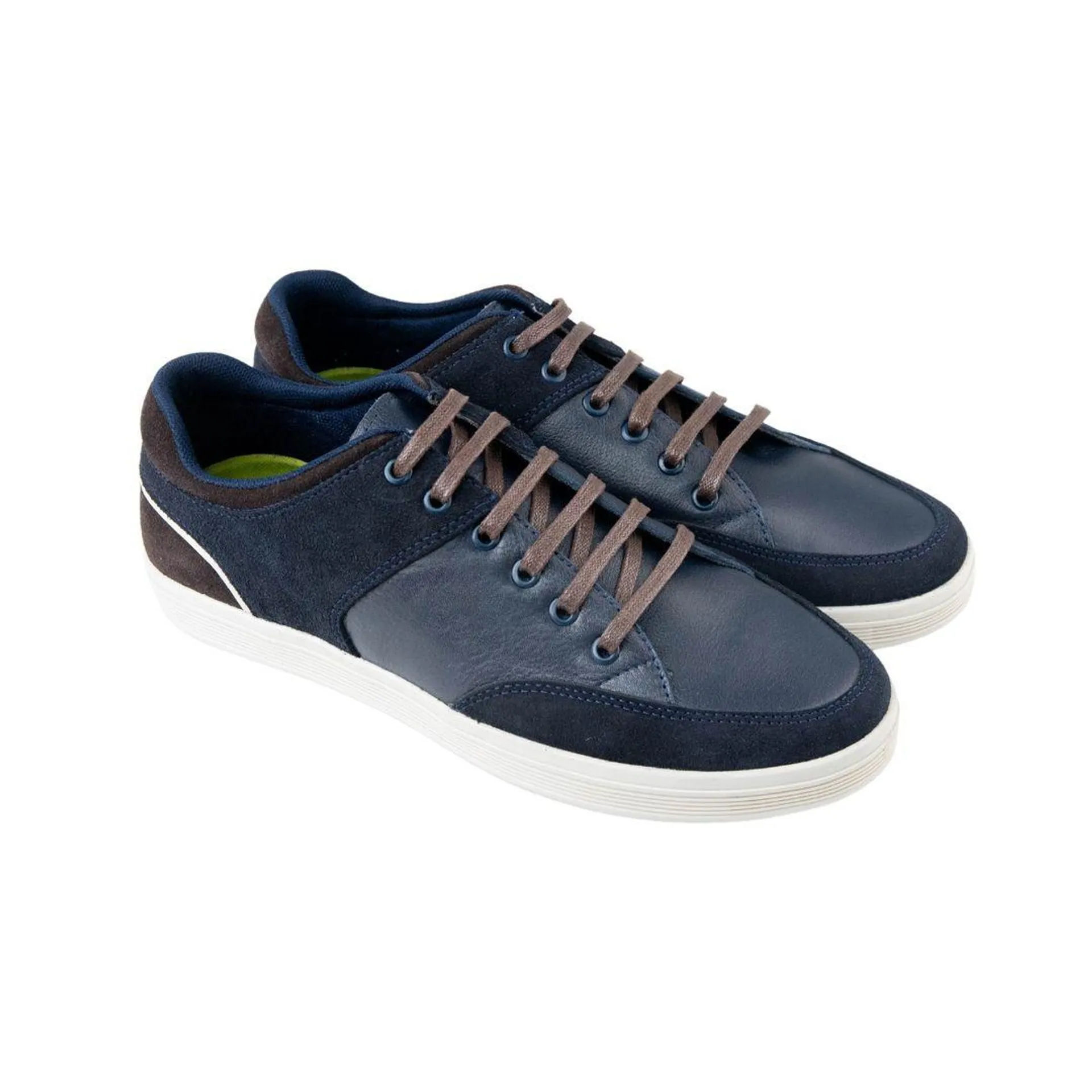 Zapato Hombre Casual URB Pasador Azul Cielo/Café Gamuzón - Varias Tallas