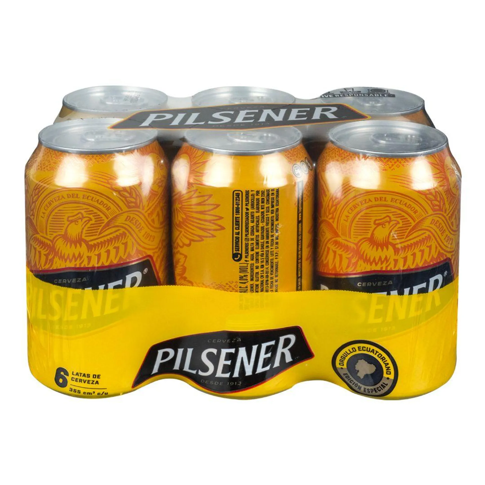 Pilsener Cerveza Lata 6pack 355ml