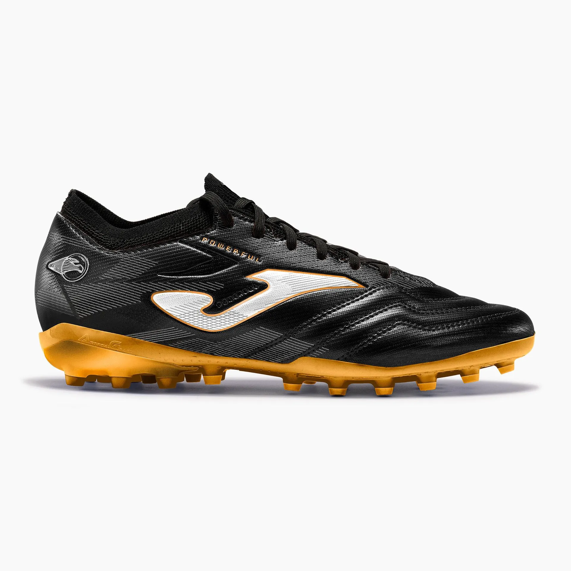 Botas fútbol Powerful Cup 24 césped artificial AG negro oro