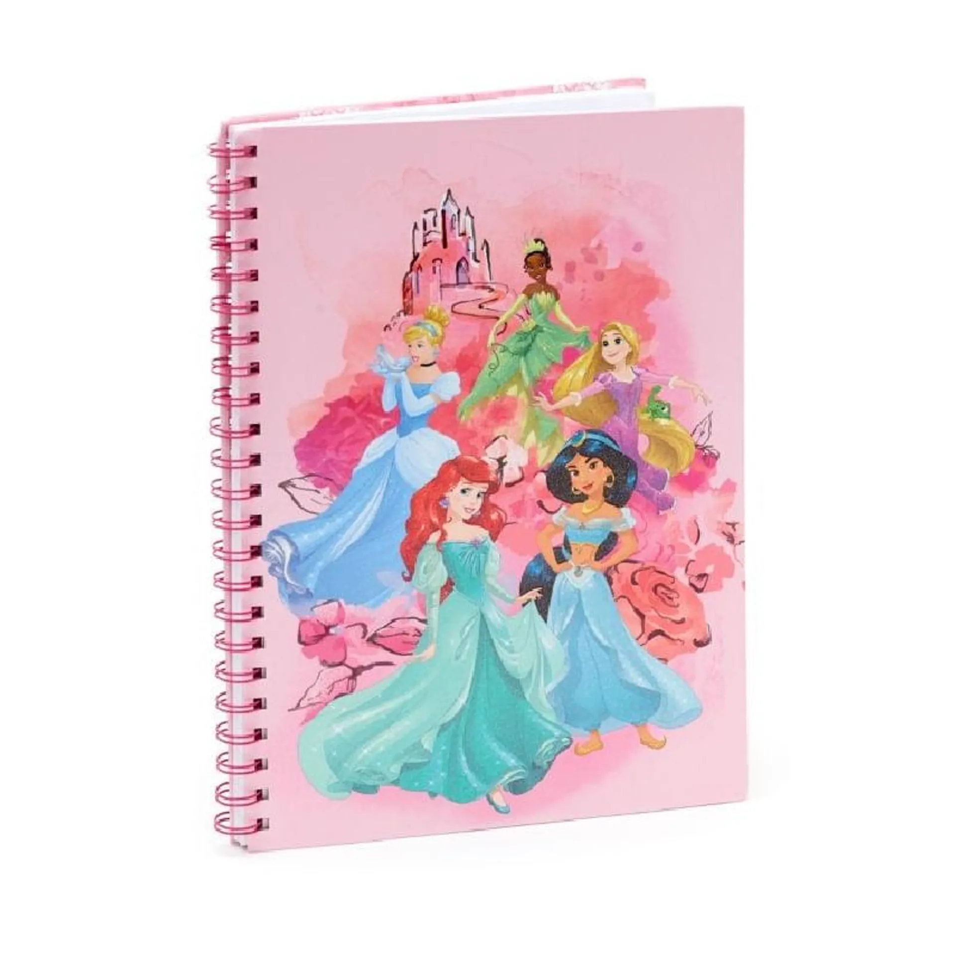 Cuaderno Espiral A4 100hjs Cuadros Pasta Dura Princesas Pape