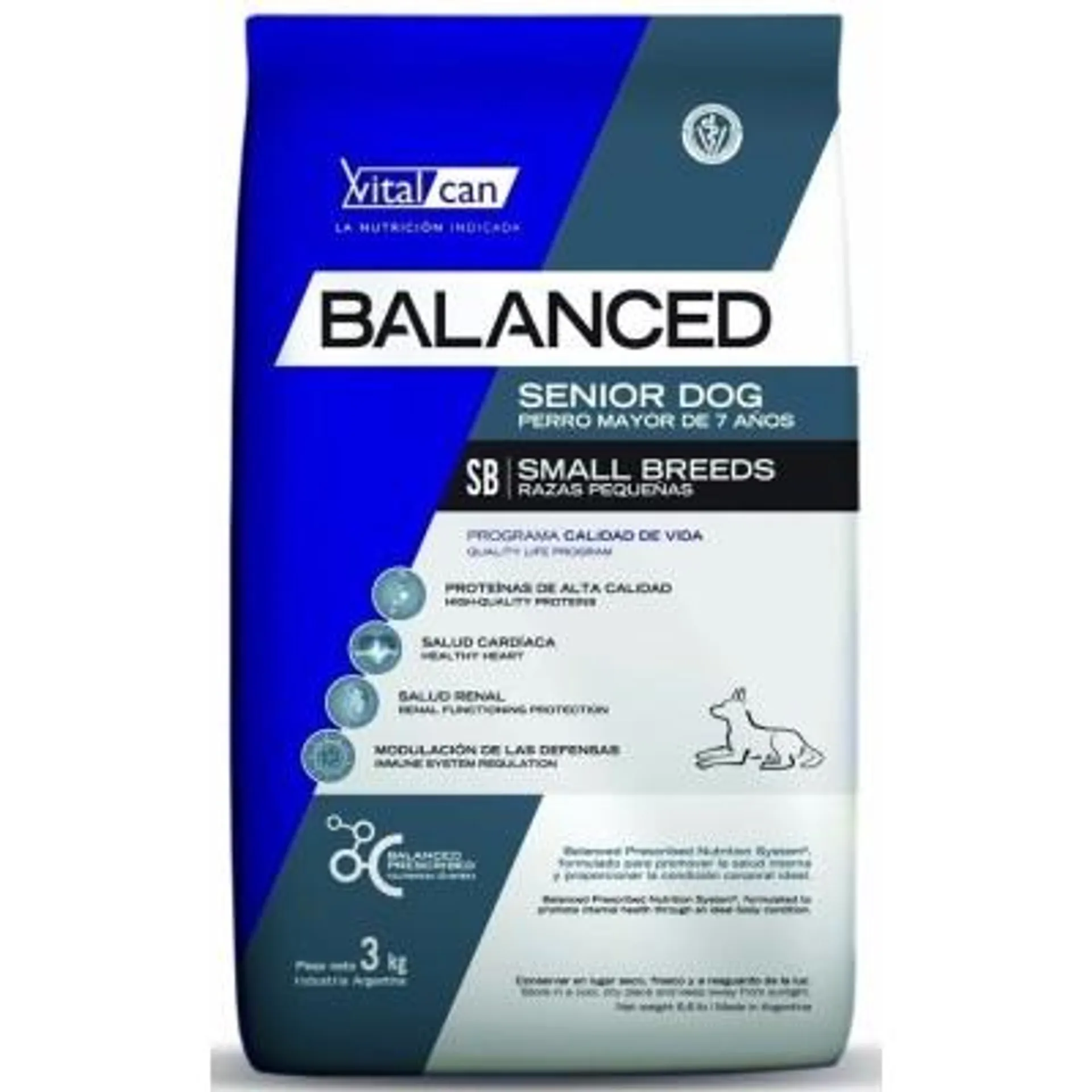 VITALCAN BALANCED PERRO SENIOR RAZA PEQUEÑA