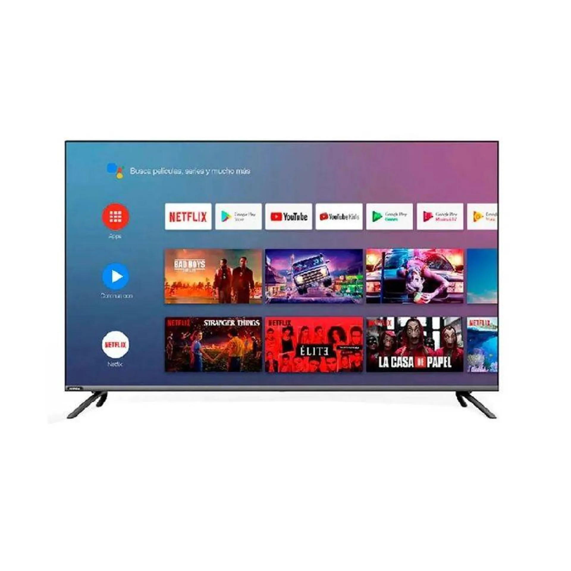 Televisor LED Smart Hyundai HYLED5520W4KM P8822 | 55" 4K UHD Android Color Negro