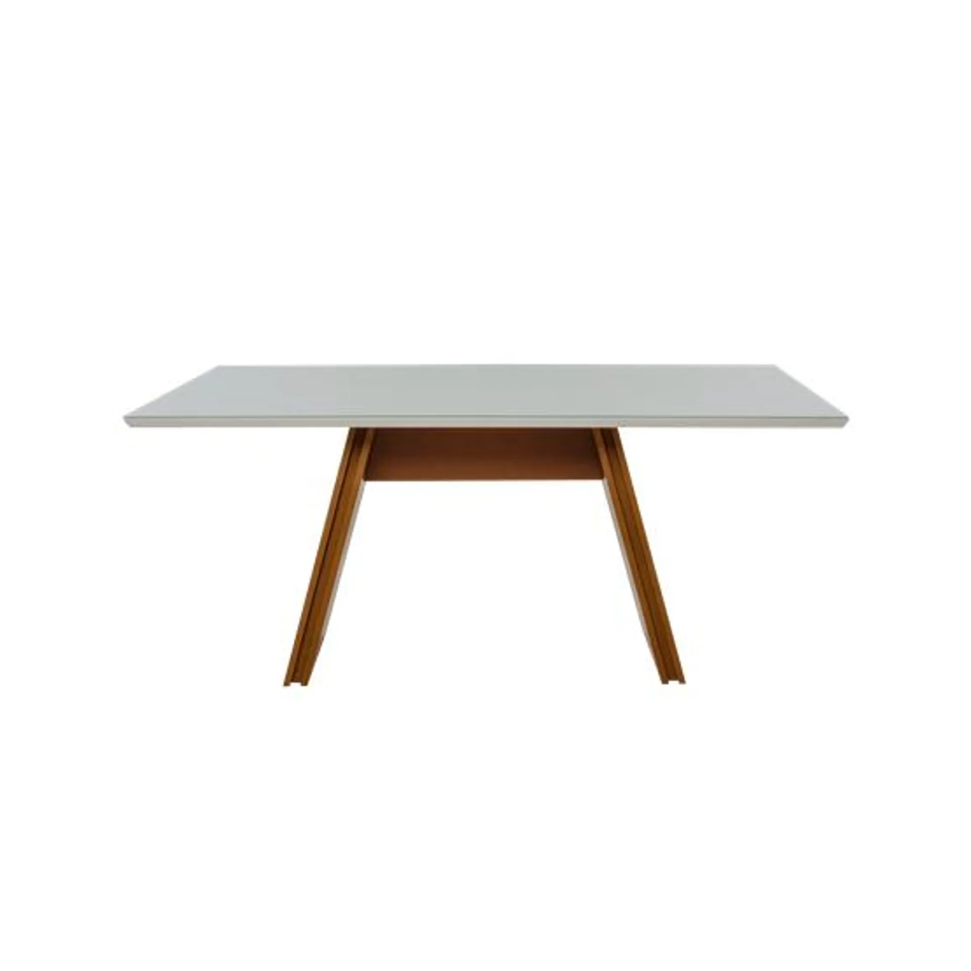 Mesa de Comedor Rectangular Emmet | Walnut - Blanco - Walnut/Blanco