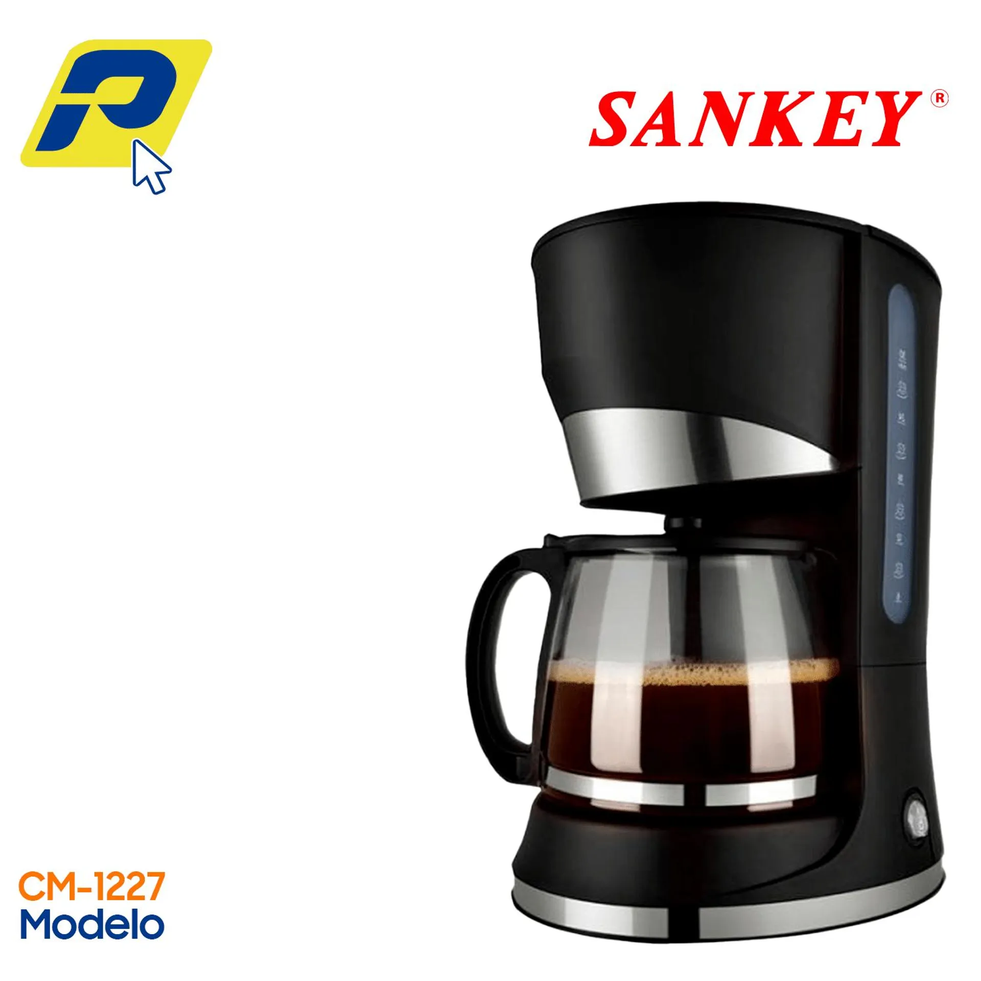 Cafetera Sankey 12 Tazas Filtro Permanente