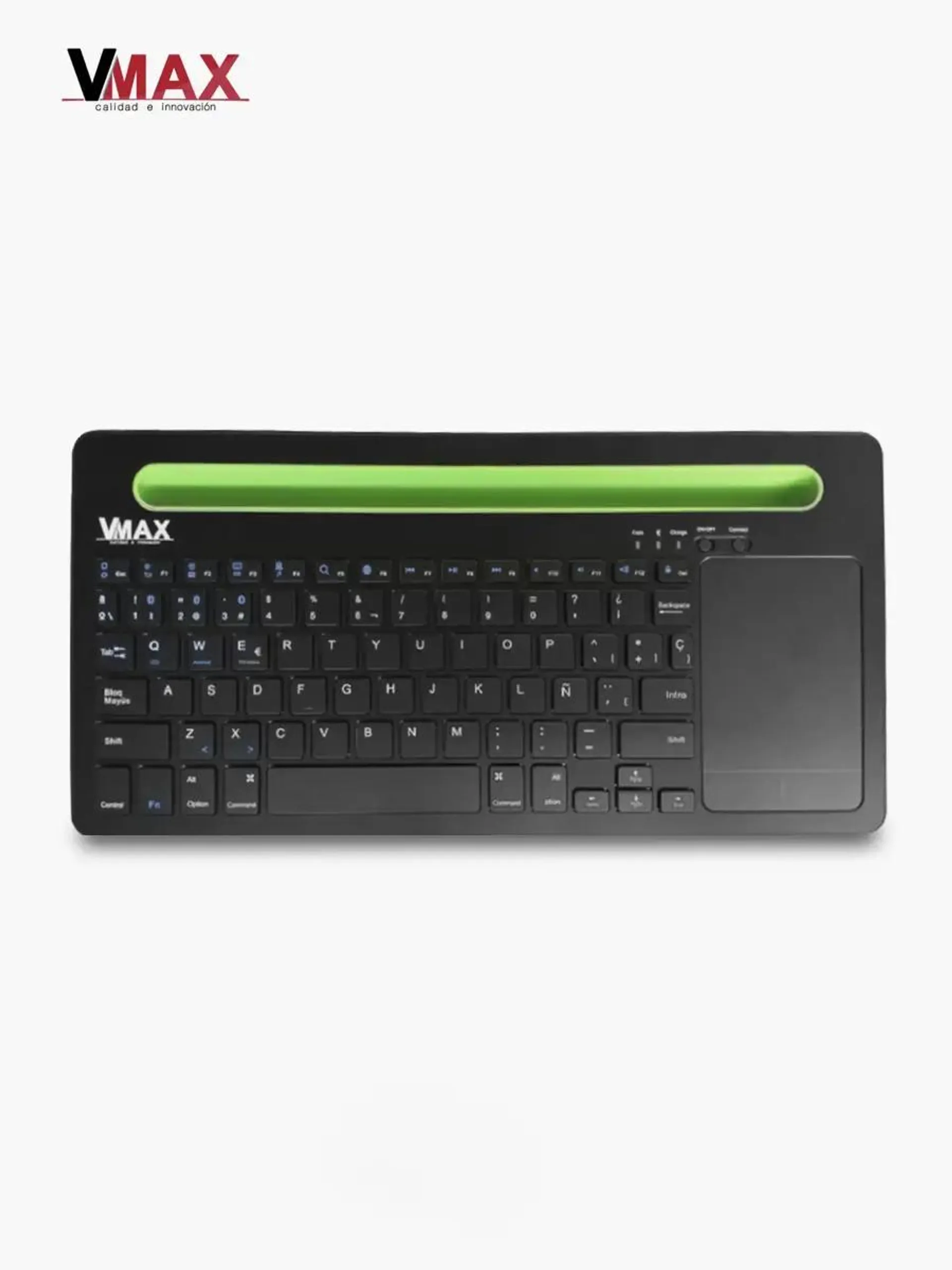 Teclado Inalámbrico Vmax BK230TF Bluetooth | Negro