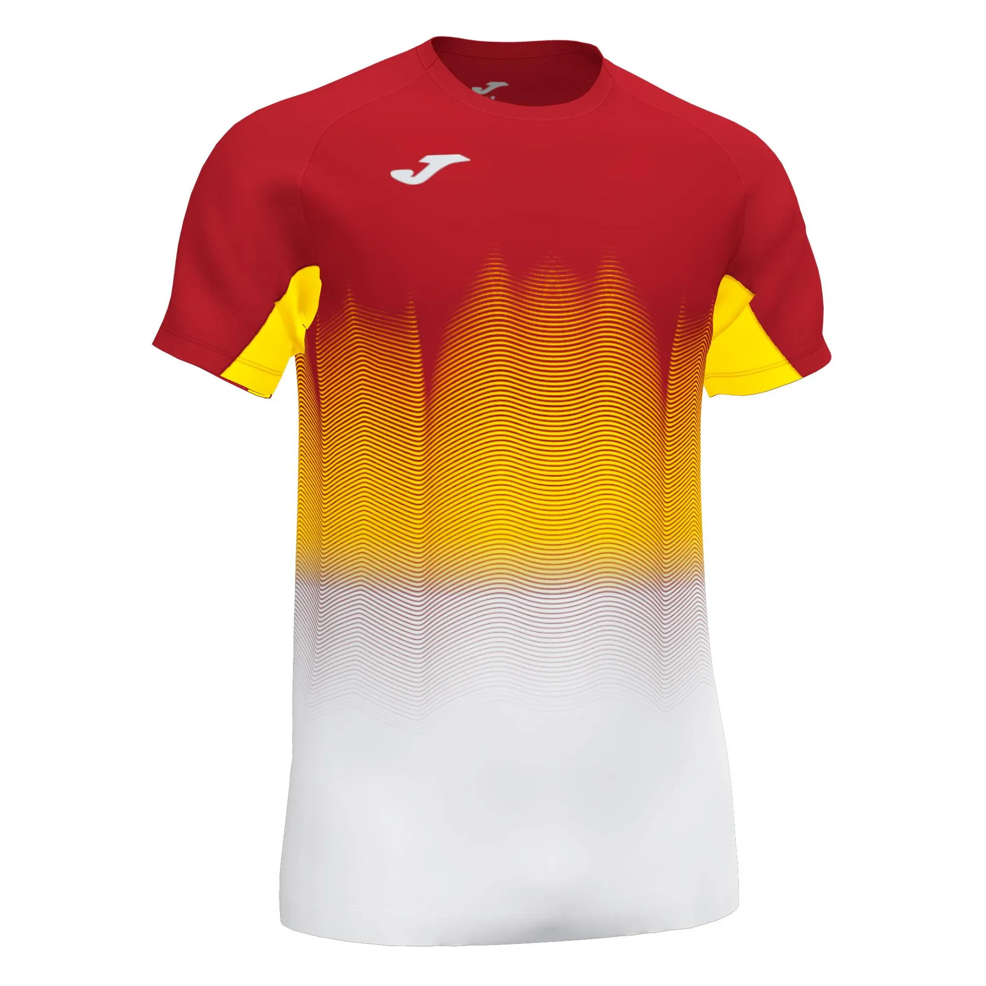 Camiseta manga corta hombre Elite VII rojo blanco amarillo