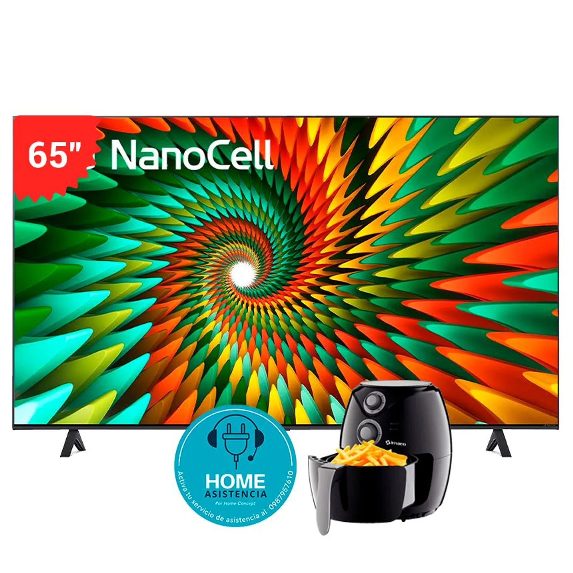 NANOCELL 65" NANO77 SMART LED 4K UHD THINQ AI (65NANO77SRA)