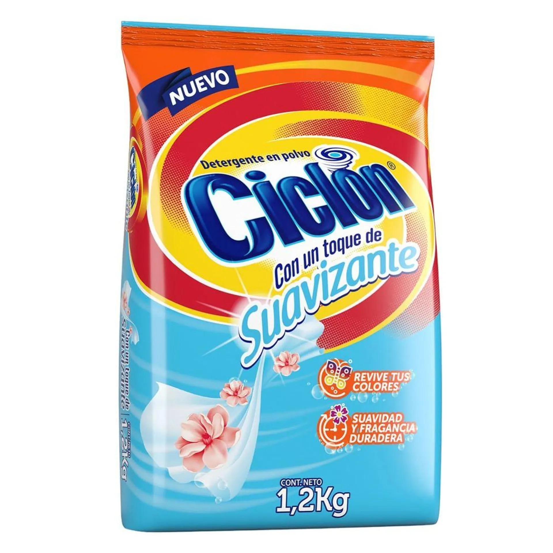 Detergente en Polvo Ciclón con Toque Suavizante 1.2kg