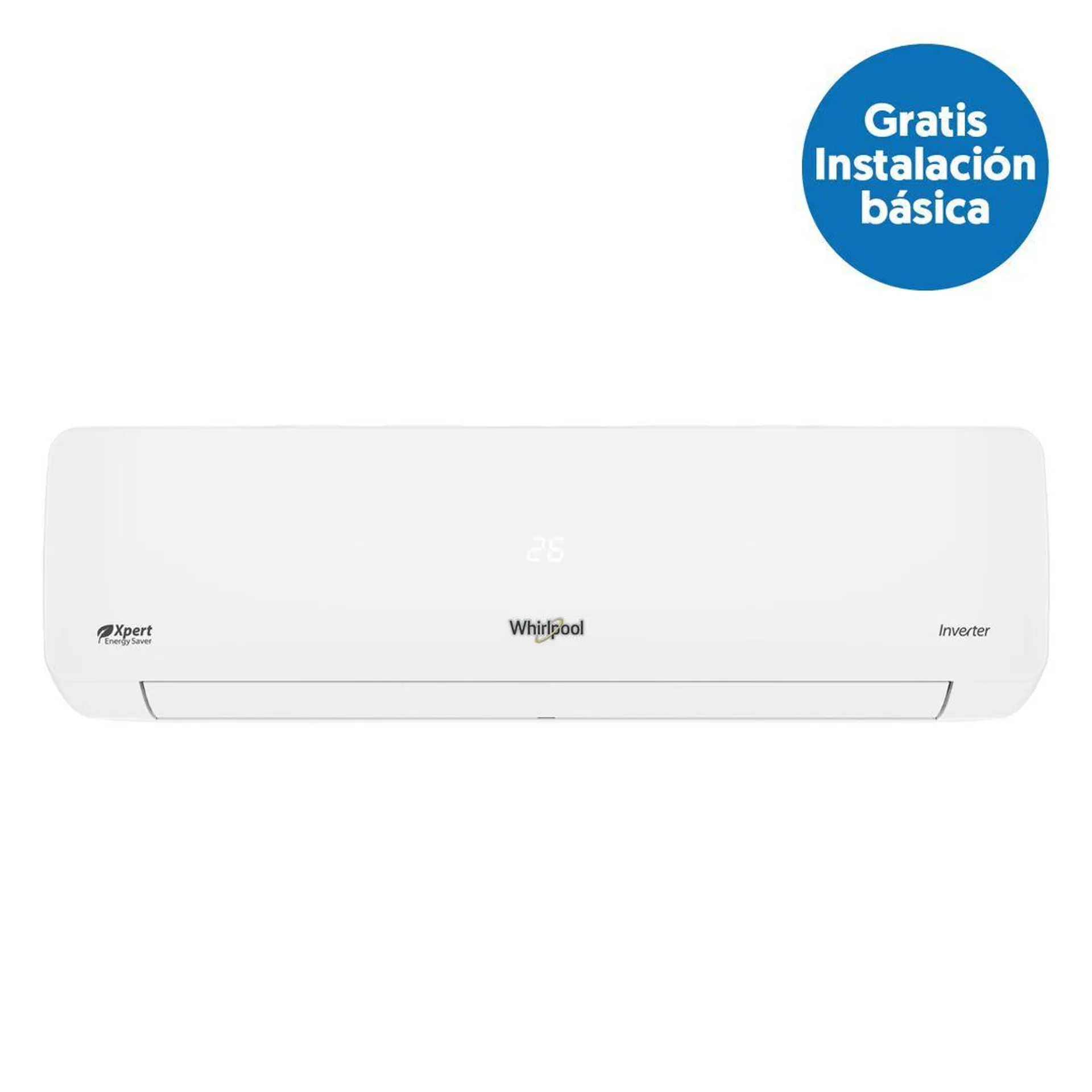 Aire Acondicionado Split Whirlpool Inverter 24000BTU Blanco