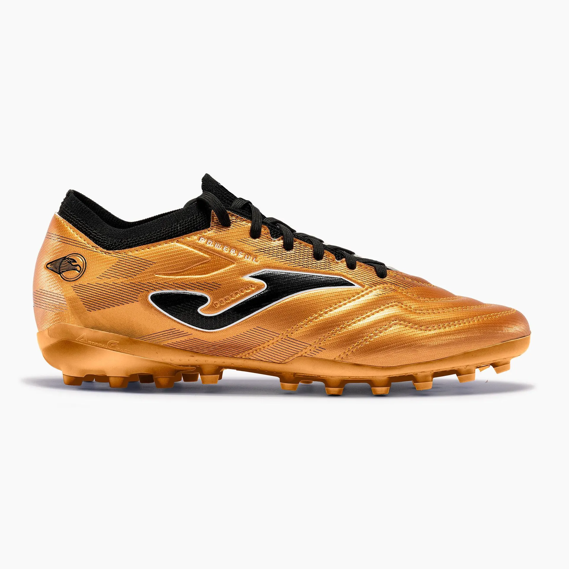 Botas fútbol Powerful Cup 24 césped artificial AG oro negro