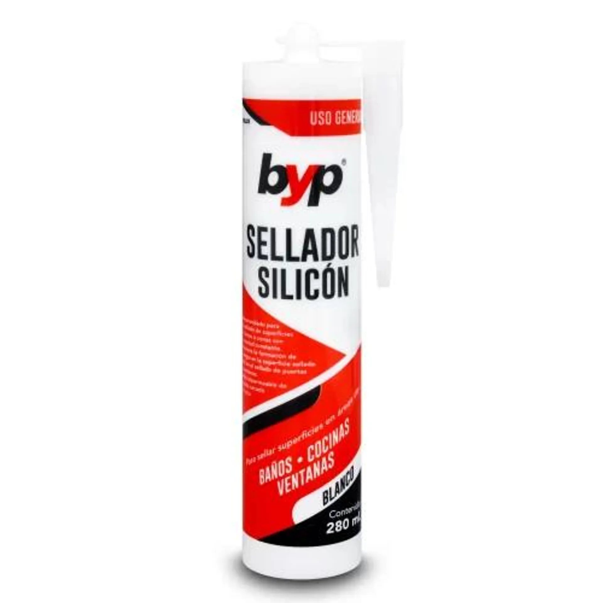 SILICON BLANCO P/COCINA/BANIO 280ML BYP