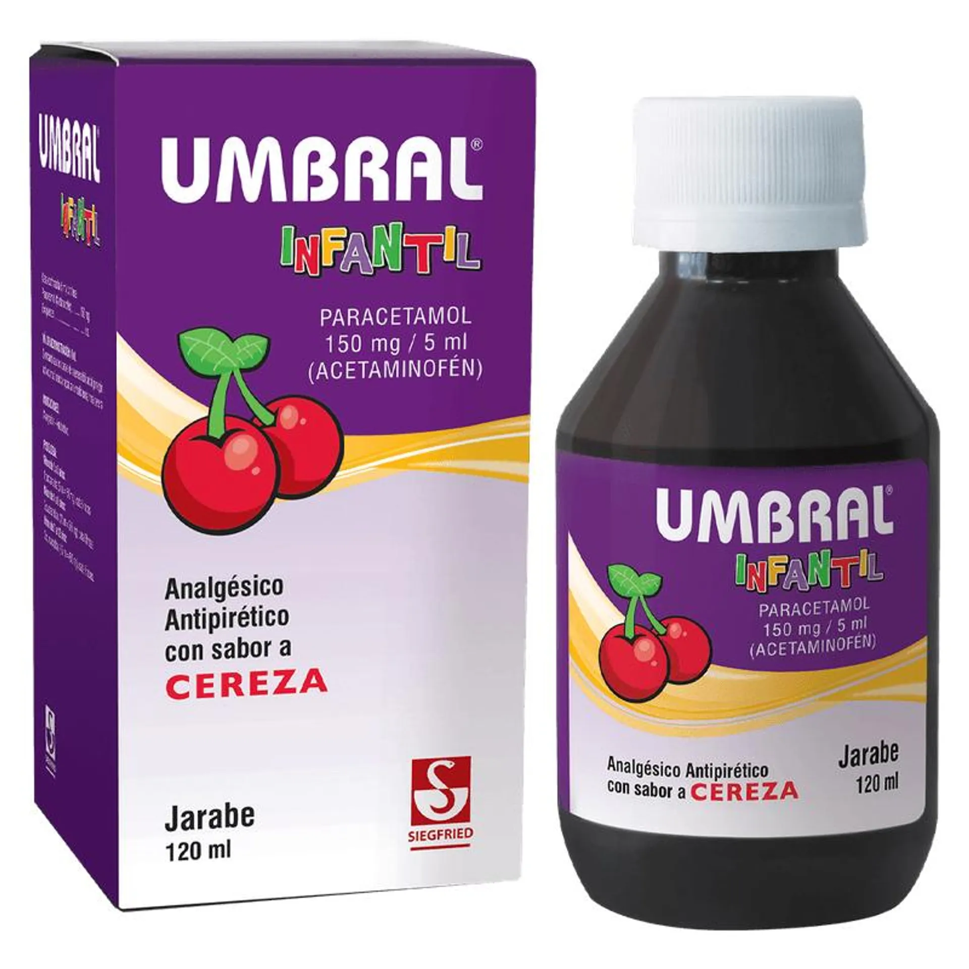 Umbral Jarabe 150mg/5ml Infusión Cereza Frasco 120 ml