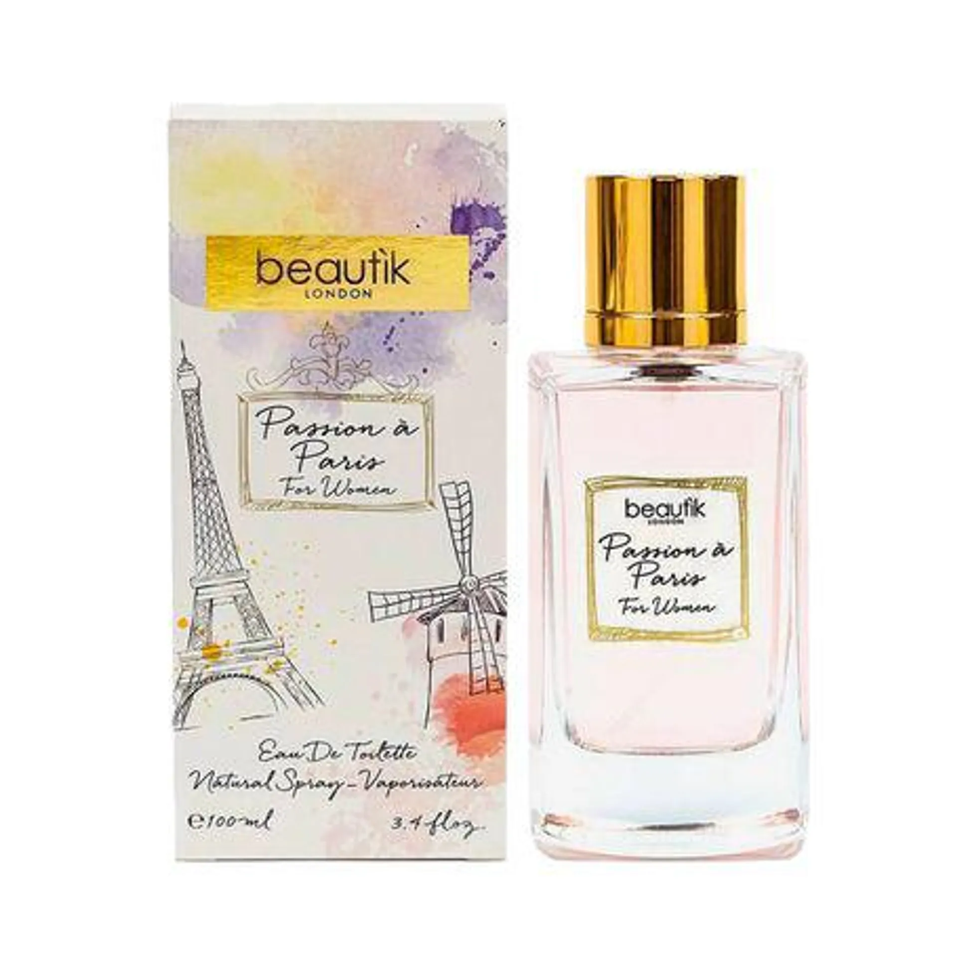 Eau de Toilette Passion a Paris Beautìk for Women 100ml