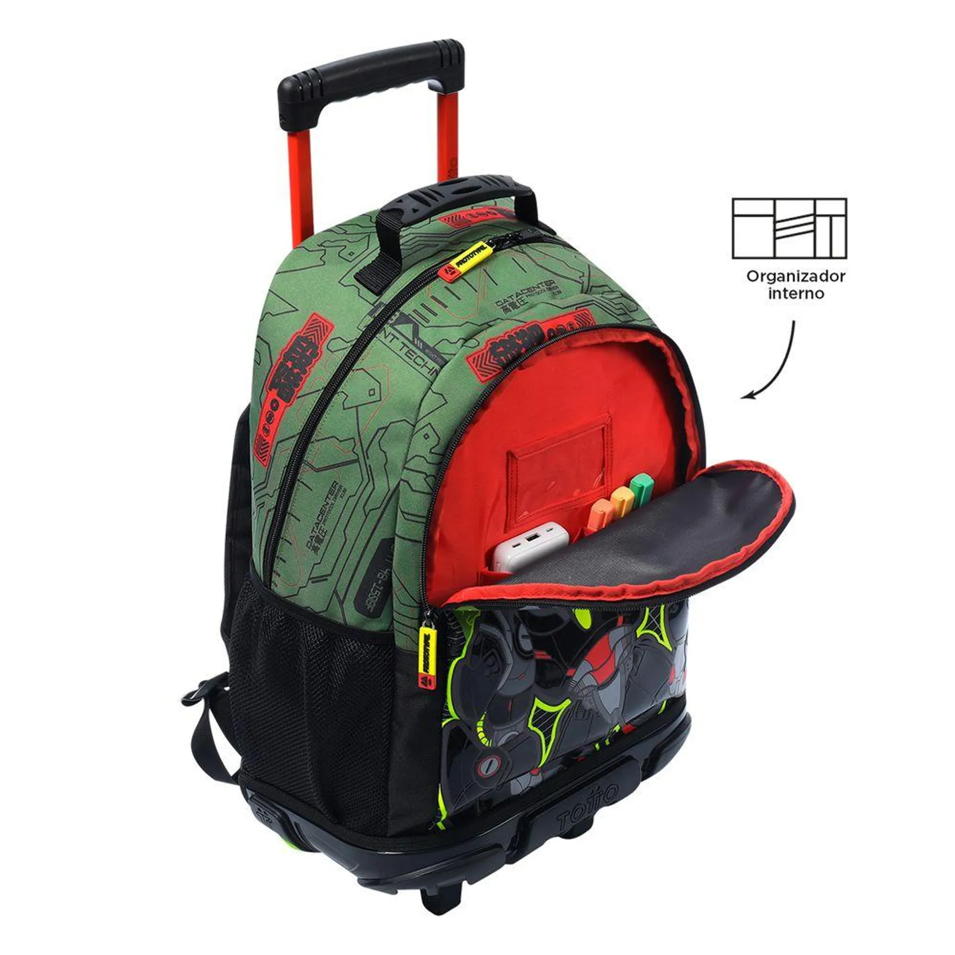 Mochila para Niño con Ruedas Argon L - Estampado