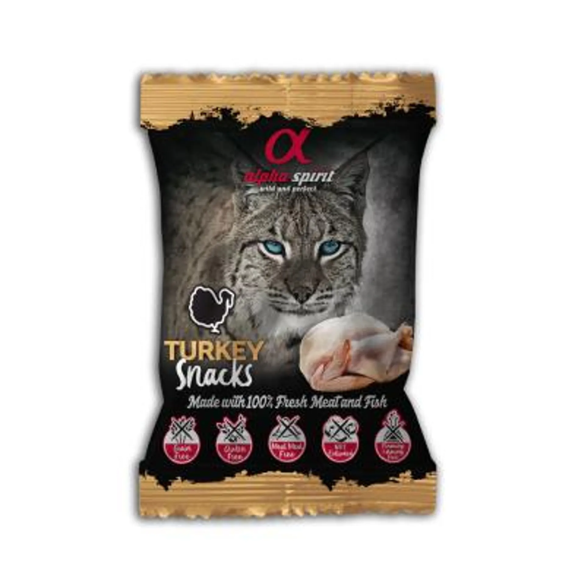 ALPHA SNACK SPIRIT CAT TURKEY 50G