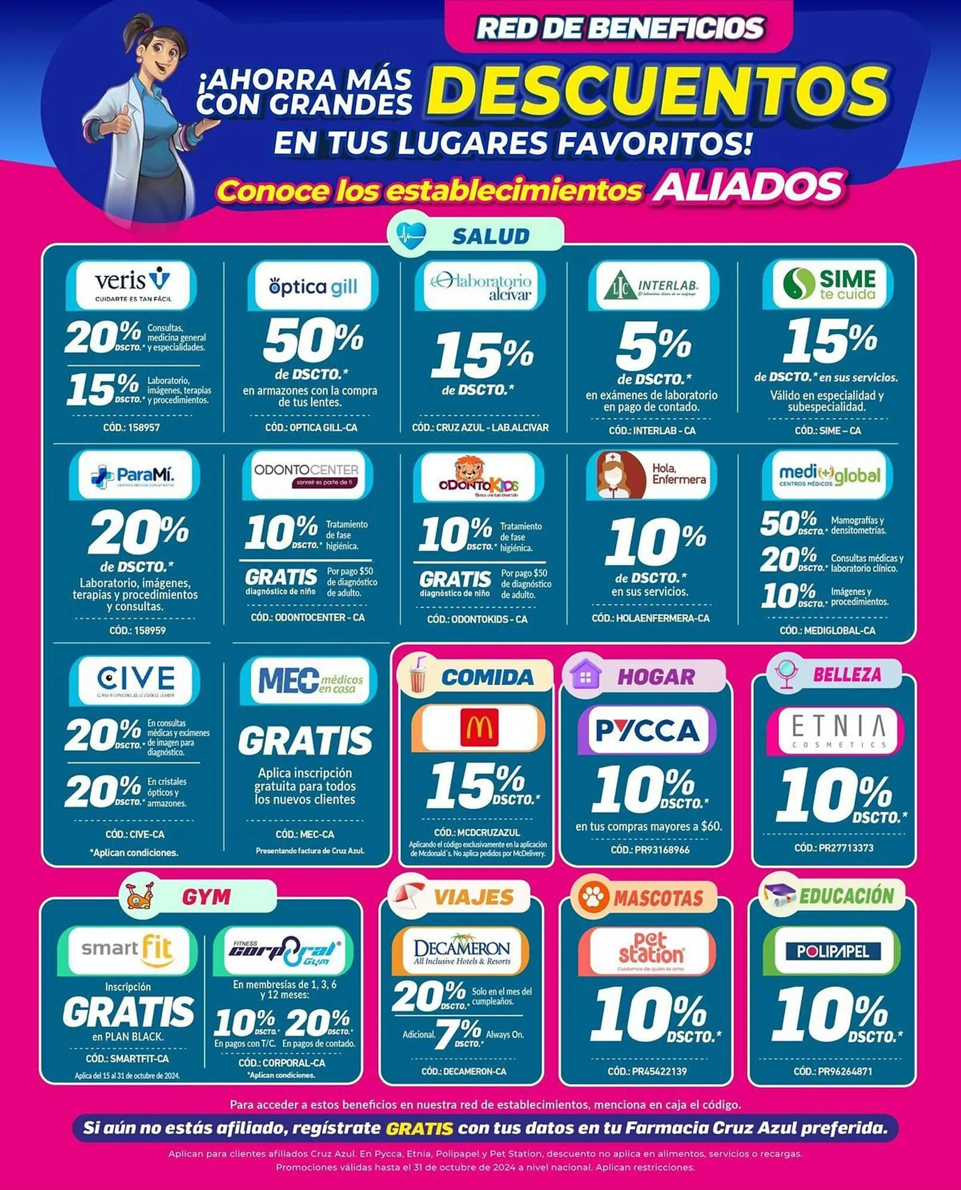 Catalogo de Catálogo Farmacias Cruz Azul 15 de octubre al 31 de octubre 2024 - Pag 31