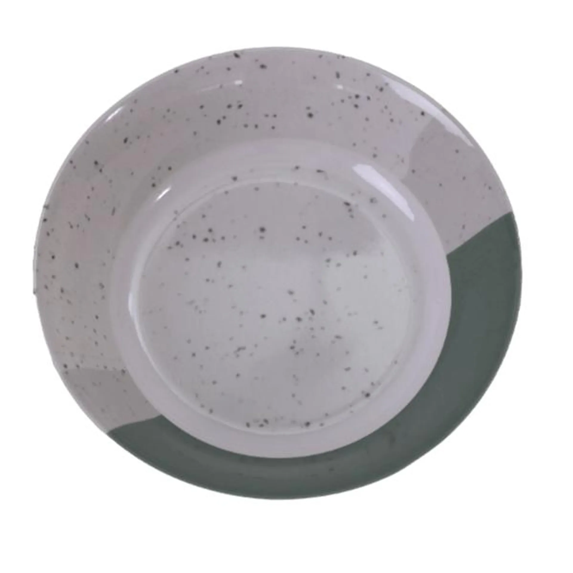 Plato Sopero Bicolor Gris 22.6 x 3 cm