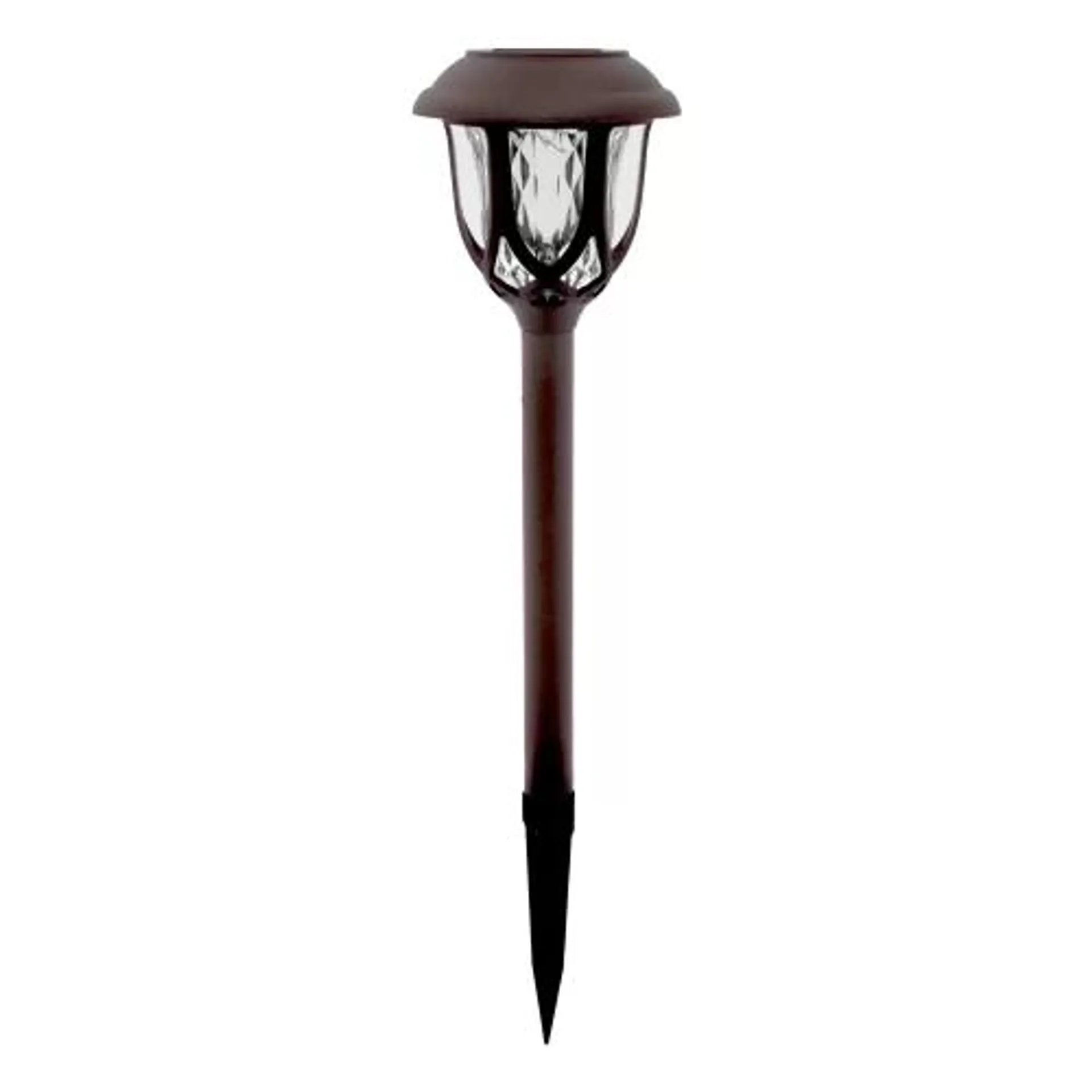 LAMPARA SOLAR LED P/JARDIN 9.5X9.5X40 CM