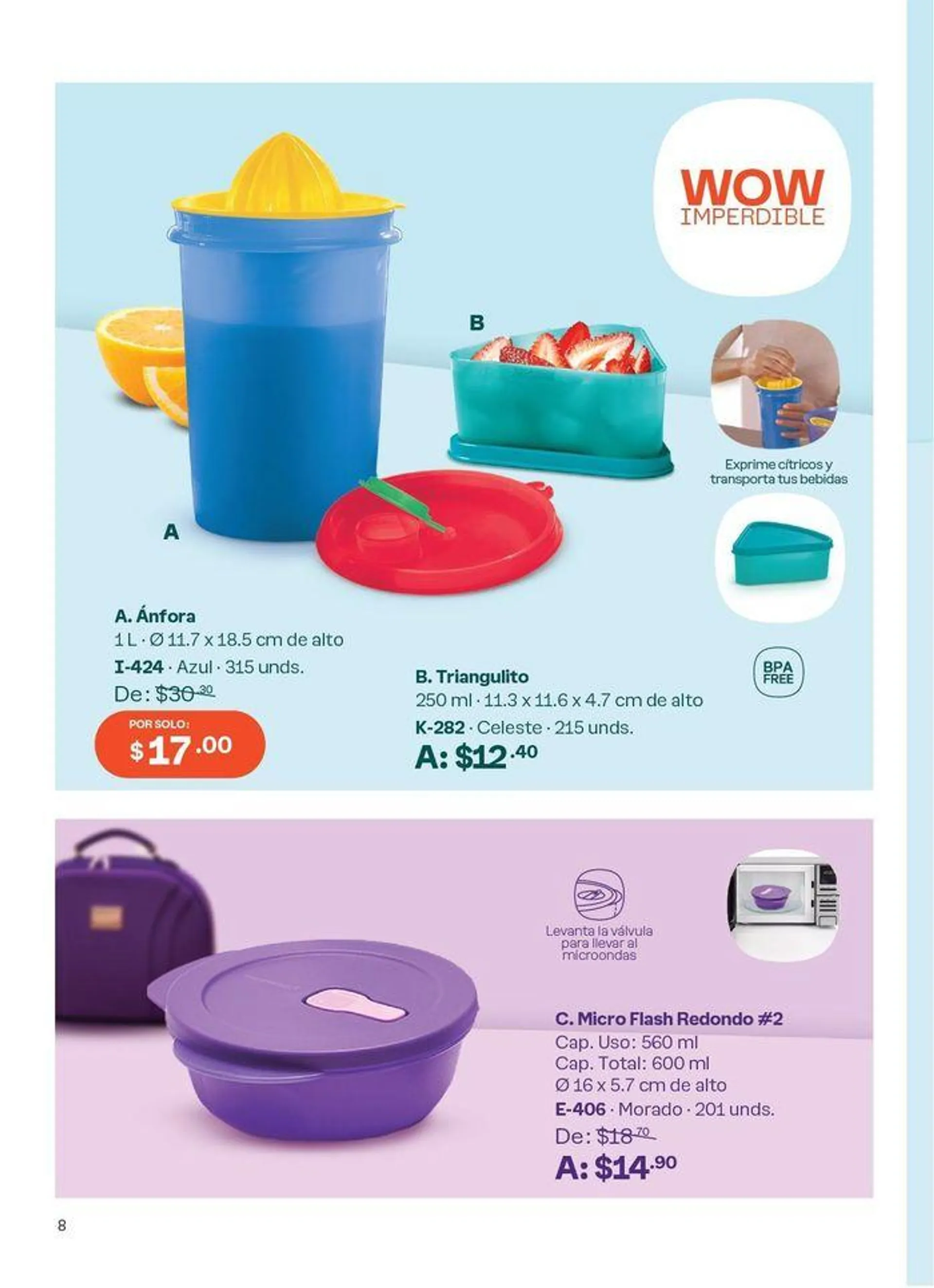 Catalogo de Catálogo Tupperware 9 de agosto al 5 de septiembre 2024 - Pag 58