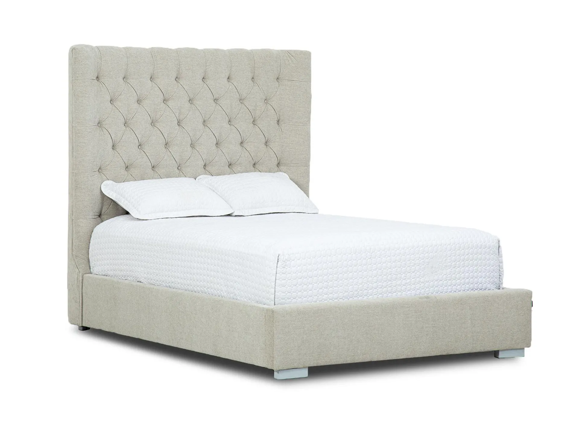 Cama Martini Capitoneada Beige