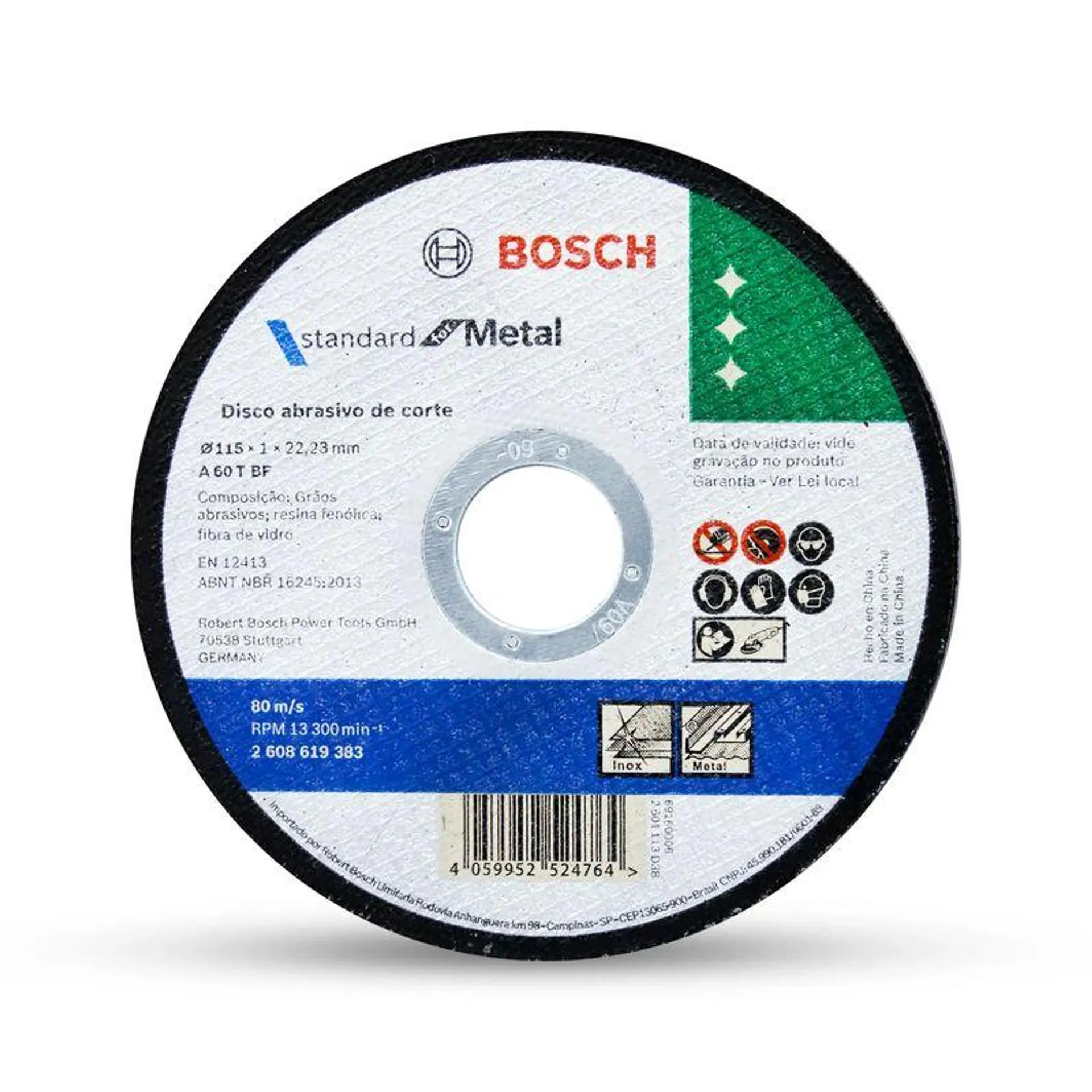 Disco Corte Metal 115X1X22,23Mm Bosch