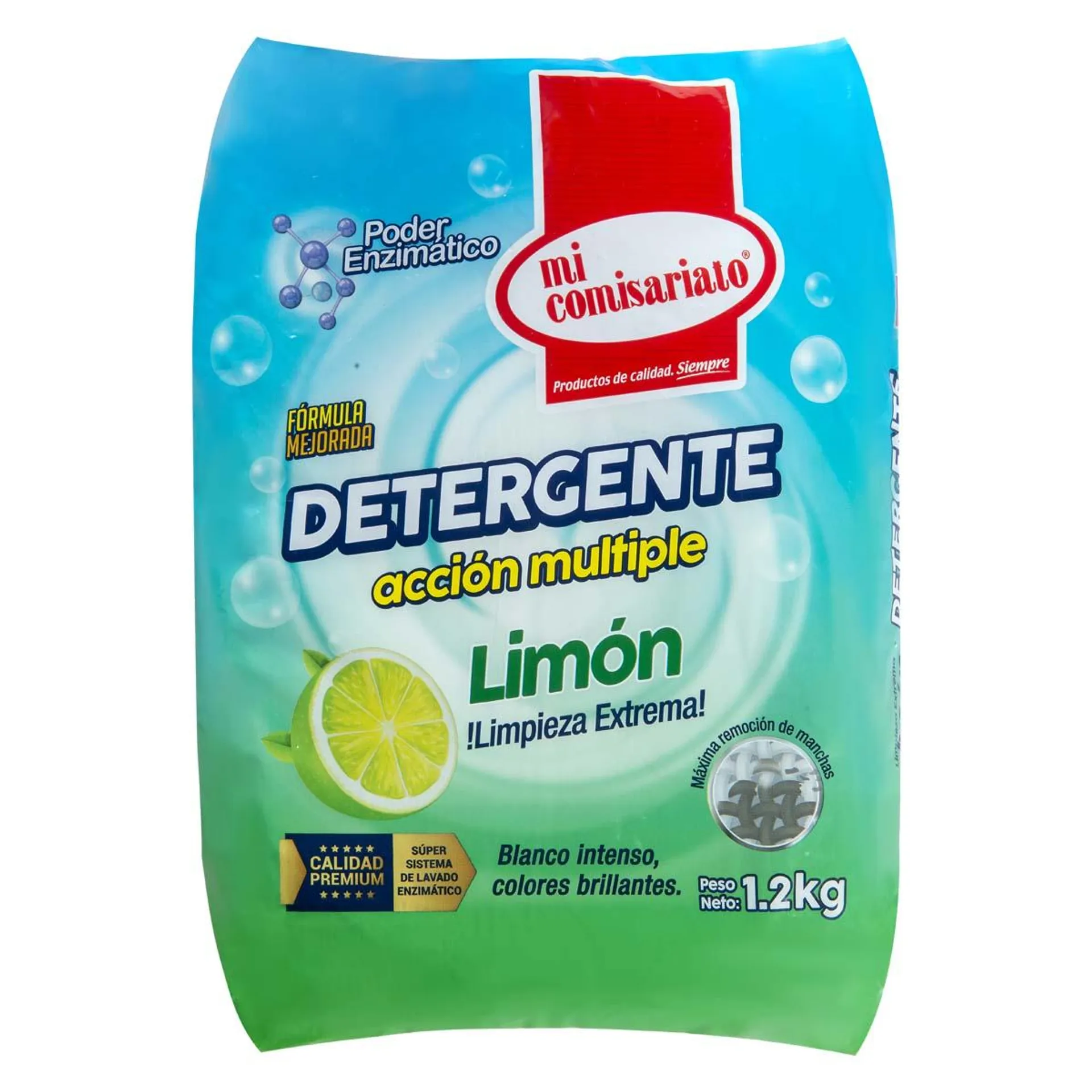 Detergente en Polvo Mi Comisariato Limón 1.2kg