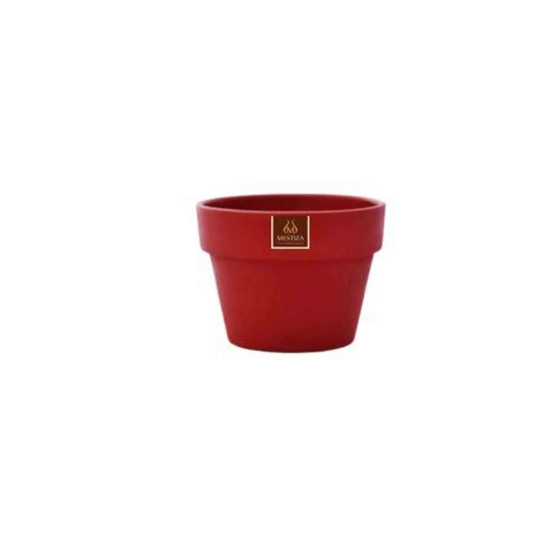 MACETA CERAMICA CIRC GRETA N1 ROJO MESTI