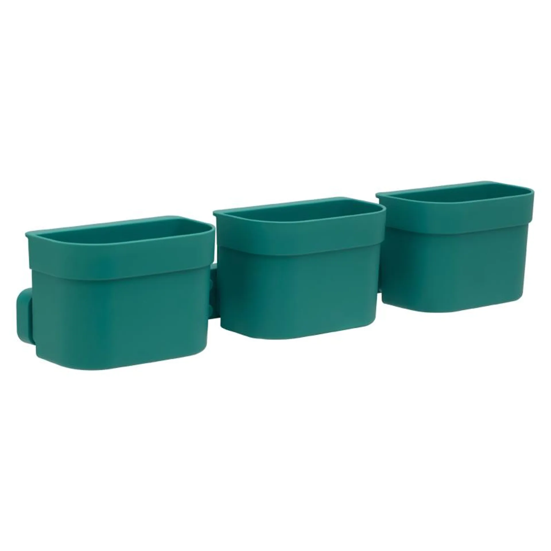 Organizador Loft Verde de 3 Piezas con Soporte Coza