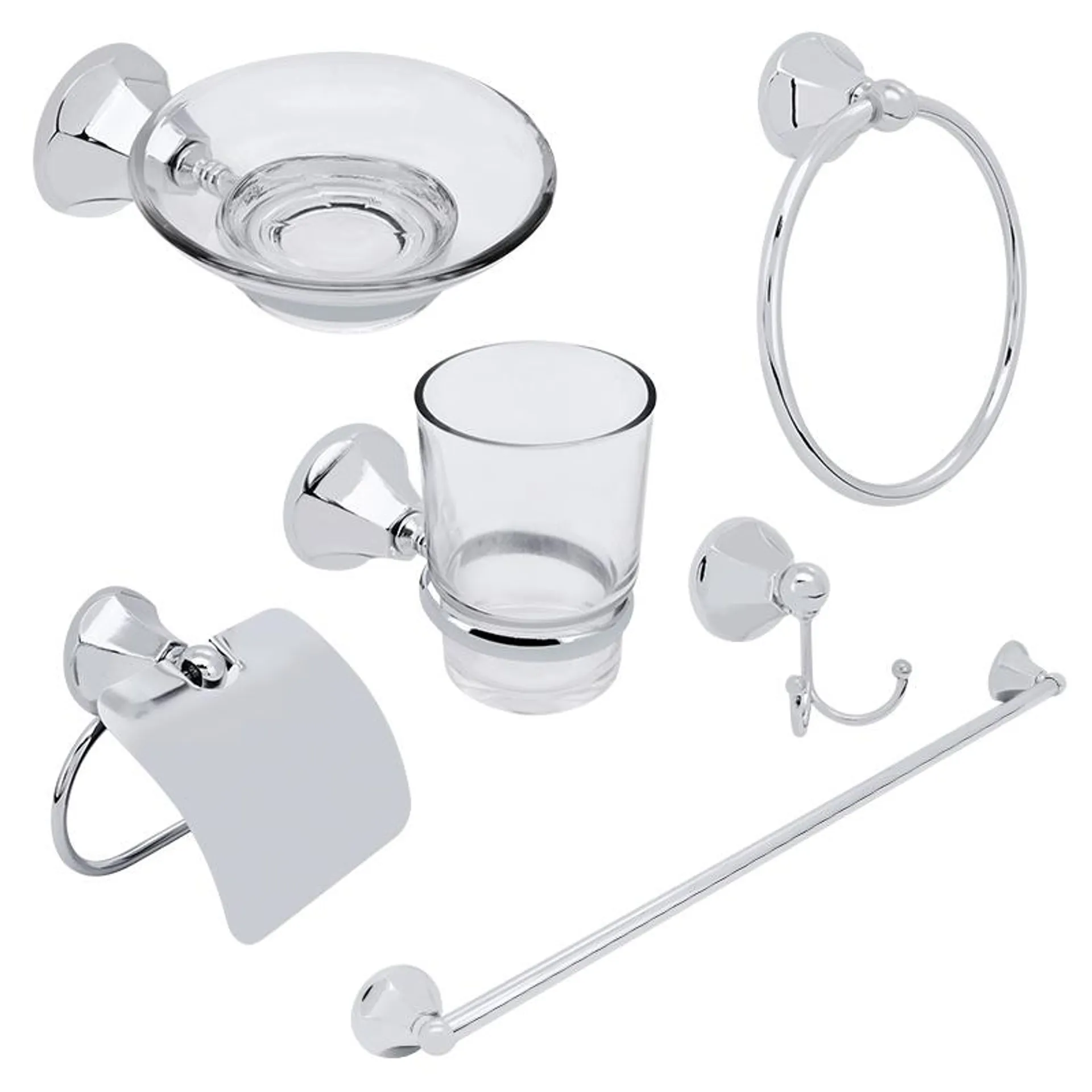 Set Para Baño Diamante De 6 Piezas Spring