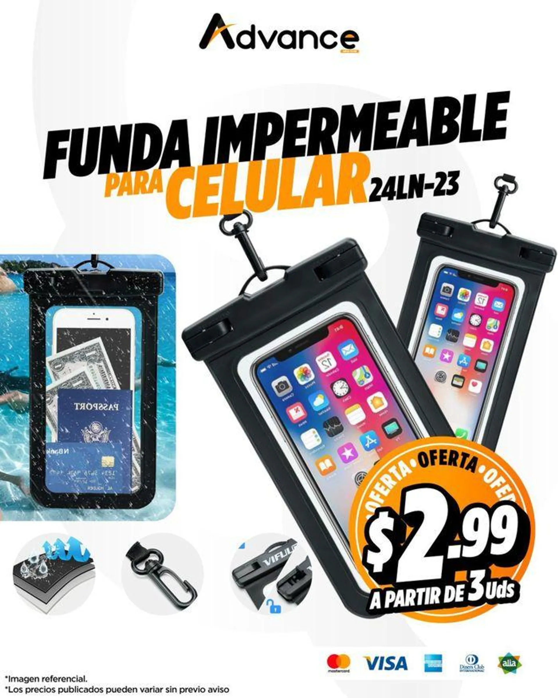 Funda Impermeable para celular  - 1