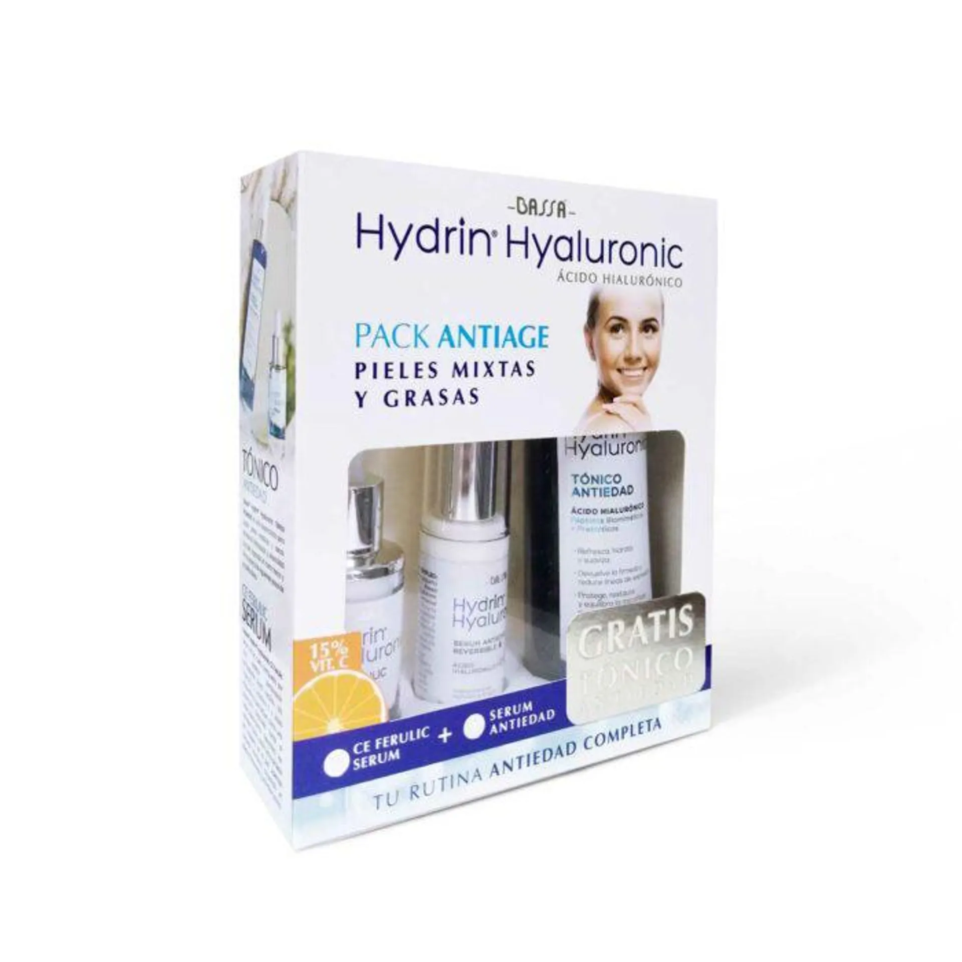 Hydrin Hyaluronic Pack Antiage Pieles Mixtas y Grasas