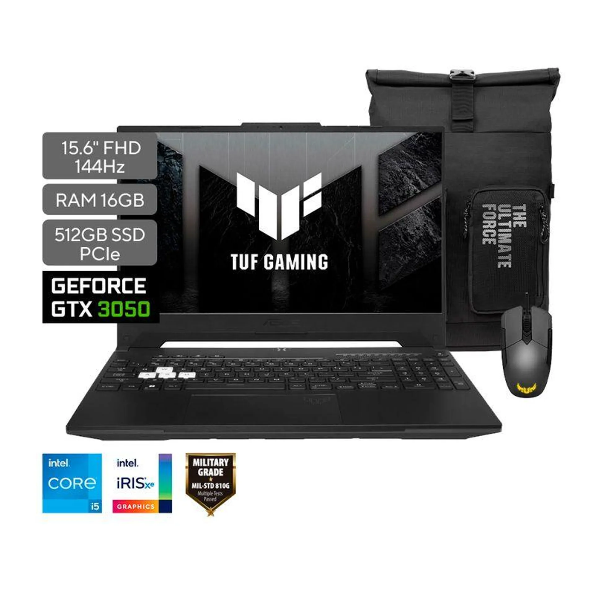 Portatil Gaming Tuf Fx517z Core I5 16gb 512gb Ssd 4gb Vid W11 Moch+Mouintel Asus