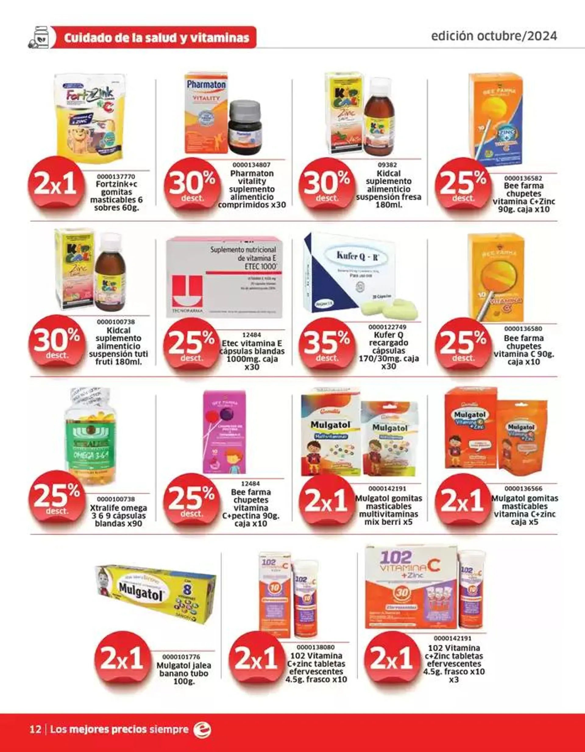 Catalogo de Farmacias Económicas Octubre  2 de octubre al 31 de octubre 2024 - Pag 12