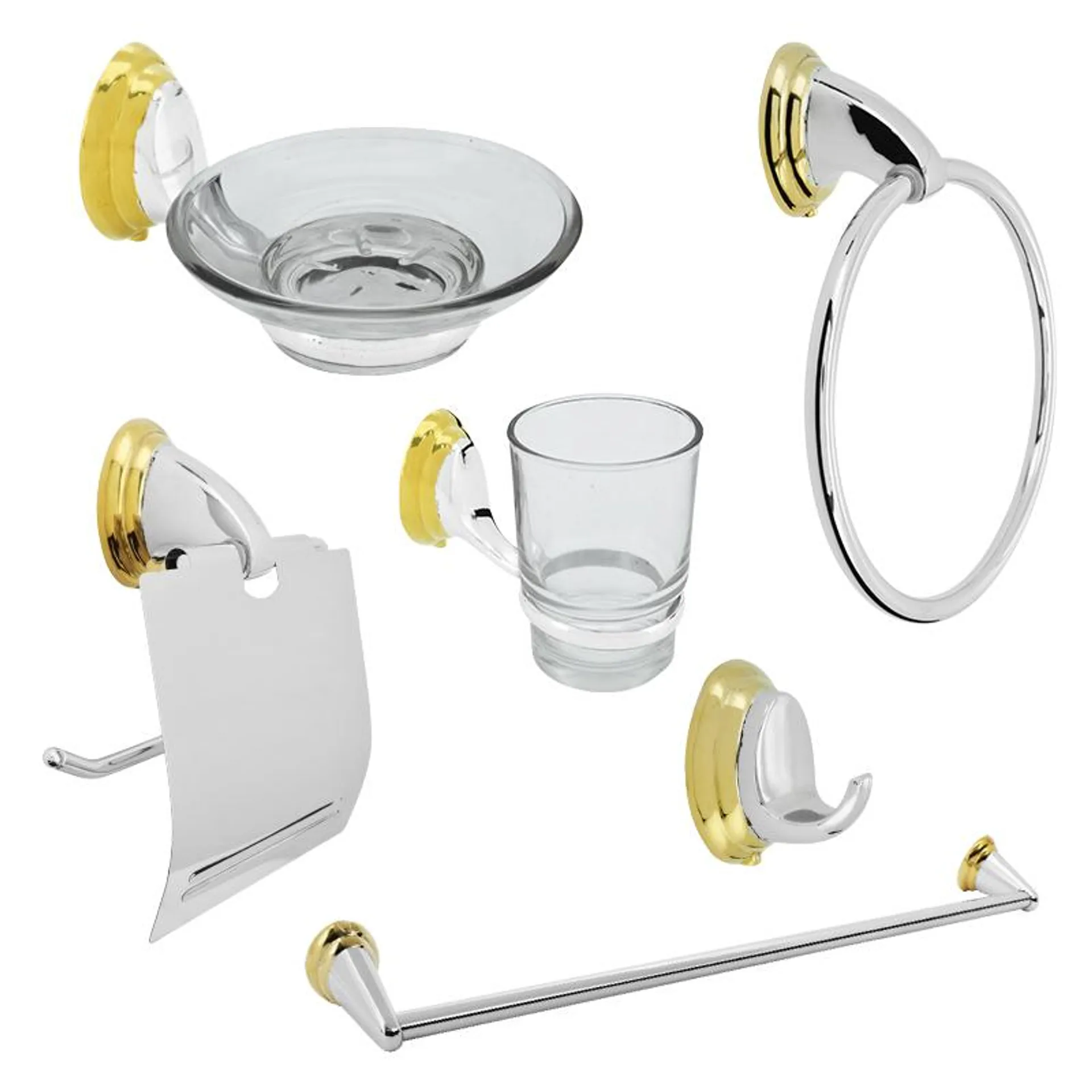 Set Para Baño Onix De 6 Piezas Spring