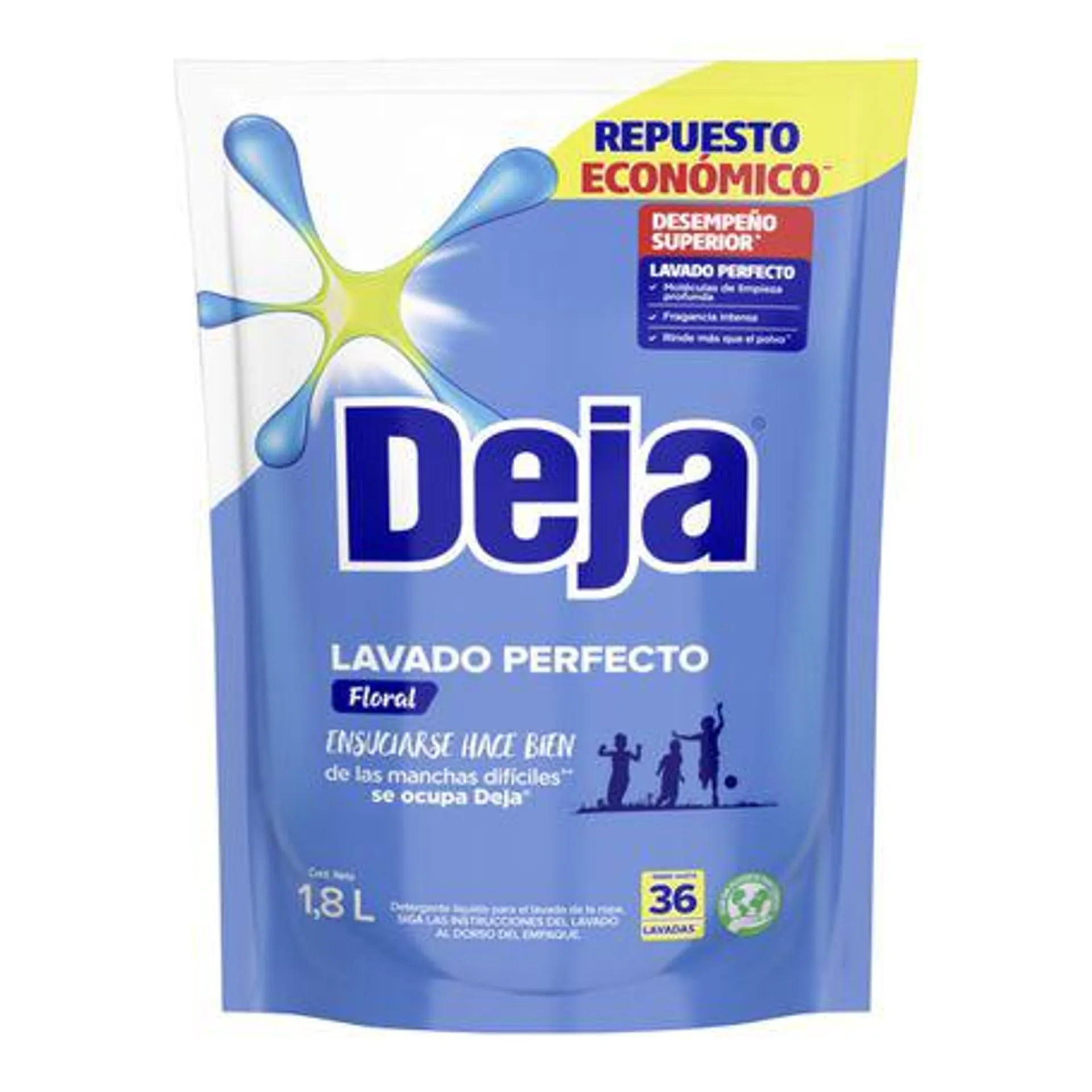 Detergente Líquido Deja Floral 1.8L