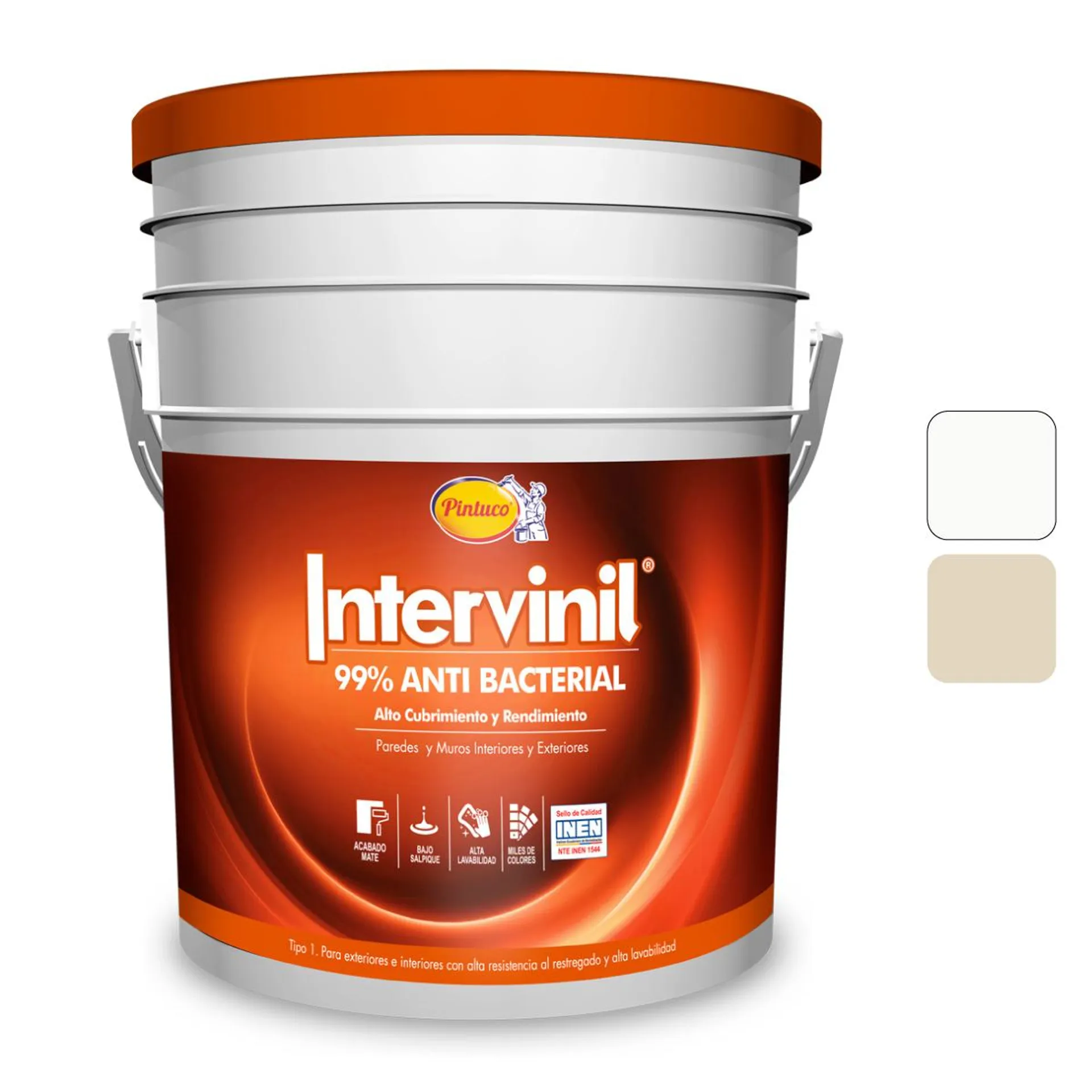 Pintura Latex Intervinil Pintuco Anti Bacterial Caneca - Varios Colores