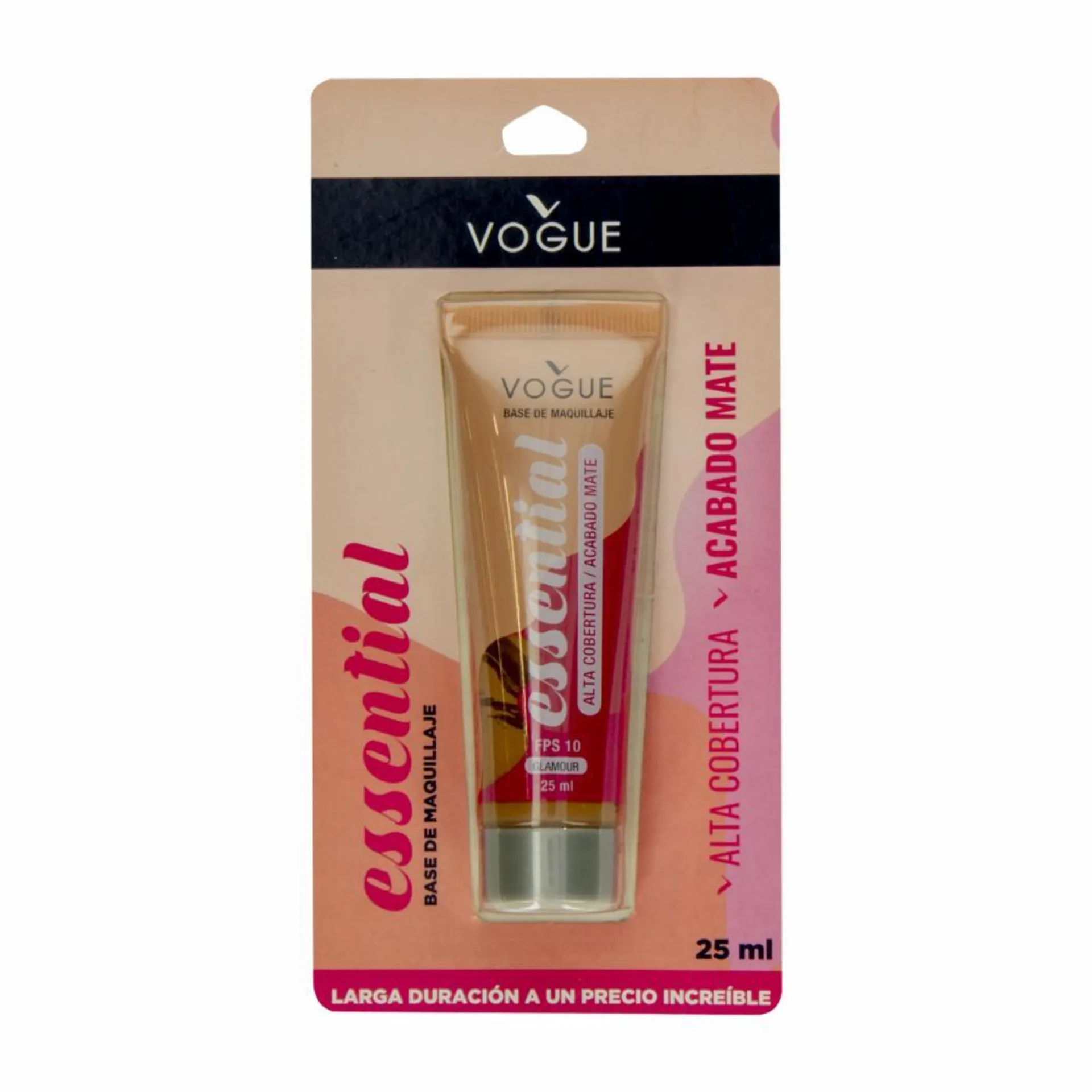 Base Líquida Color Glamour Con FPS 10 VOGUE 25 Ml