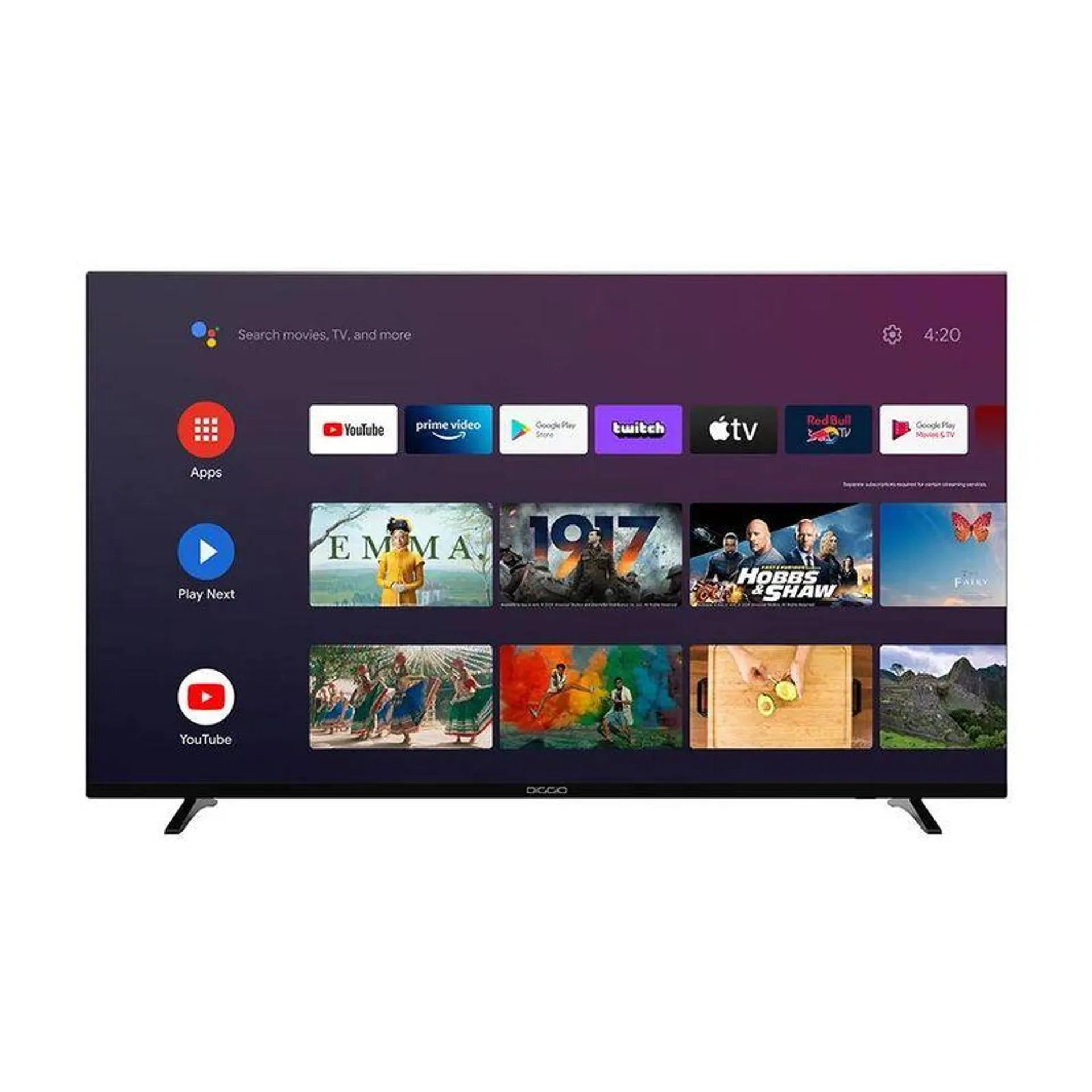 Televisor QLED Smart Diggio DIG2-75QLED | 75" 4K UHD Google TV Color Negro